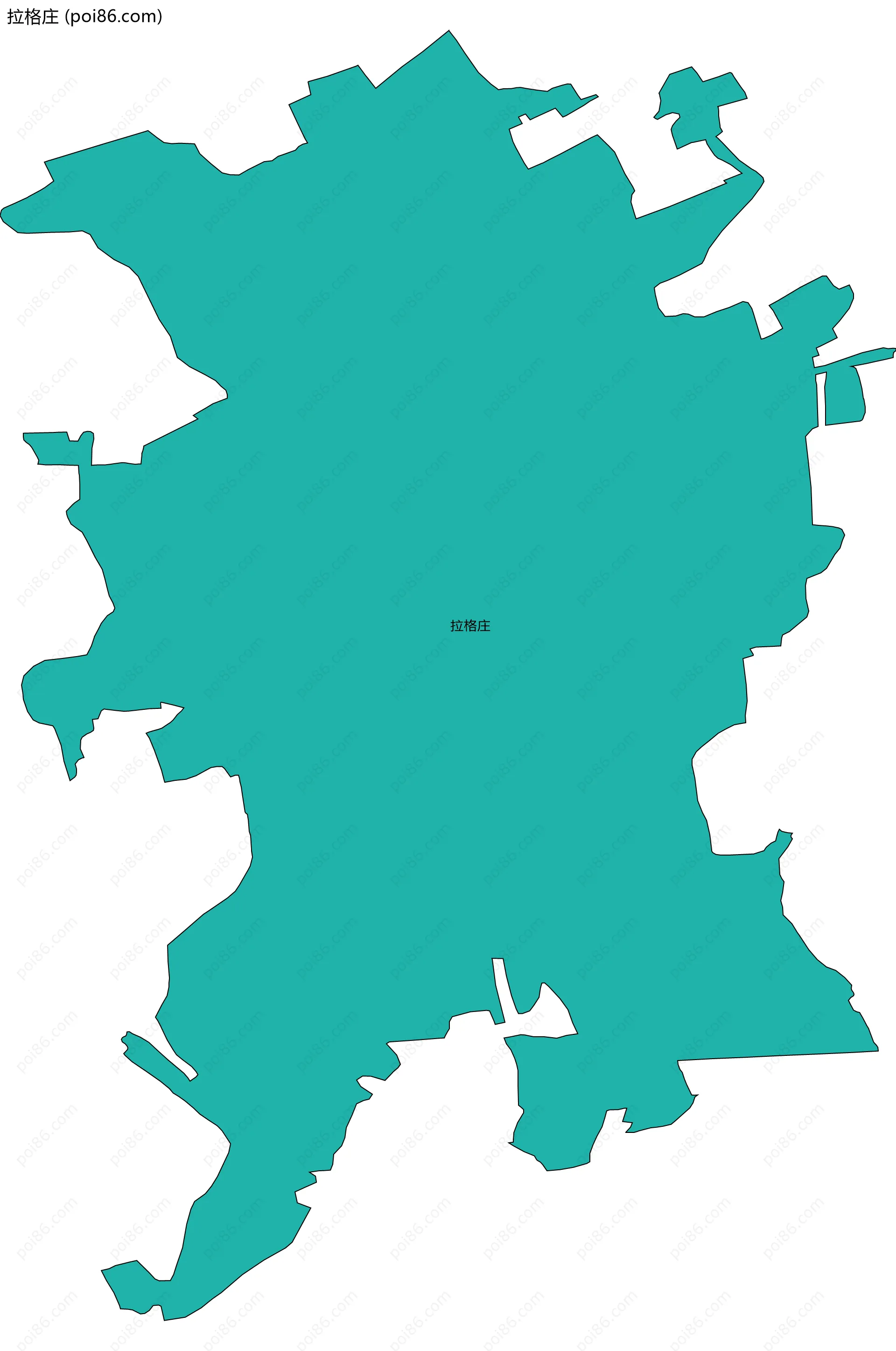 拉格庄边界地图