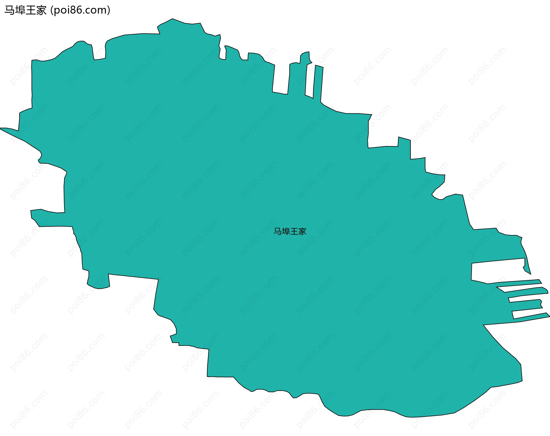 马埠王家边界地图