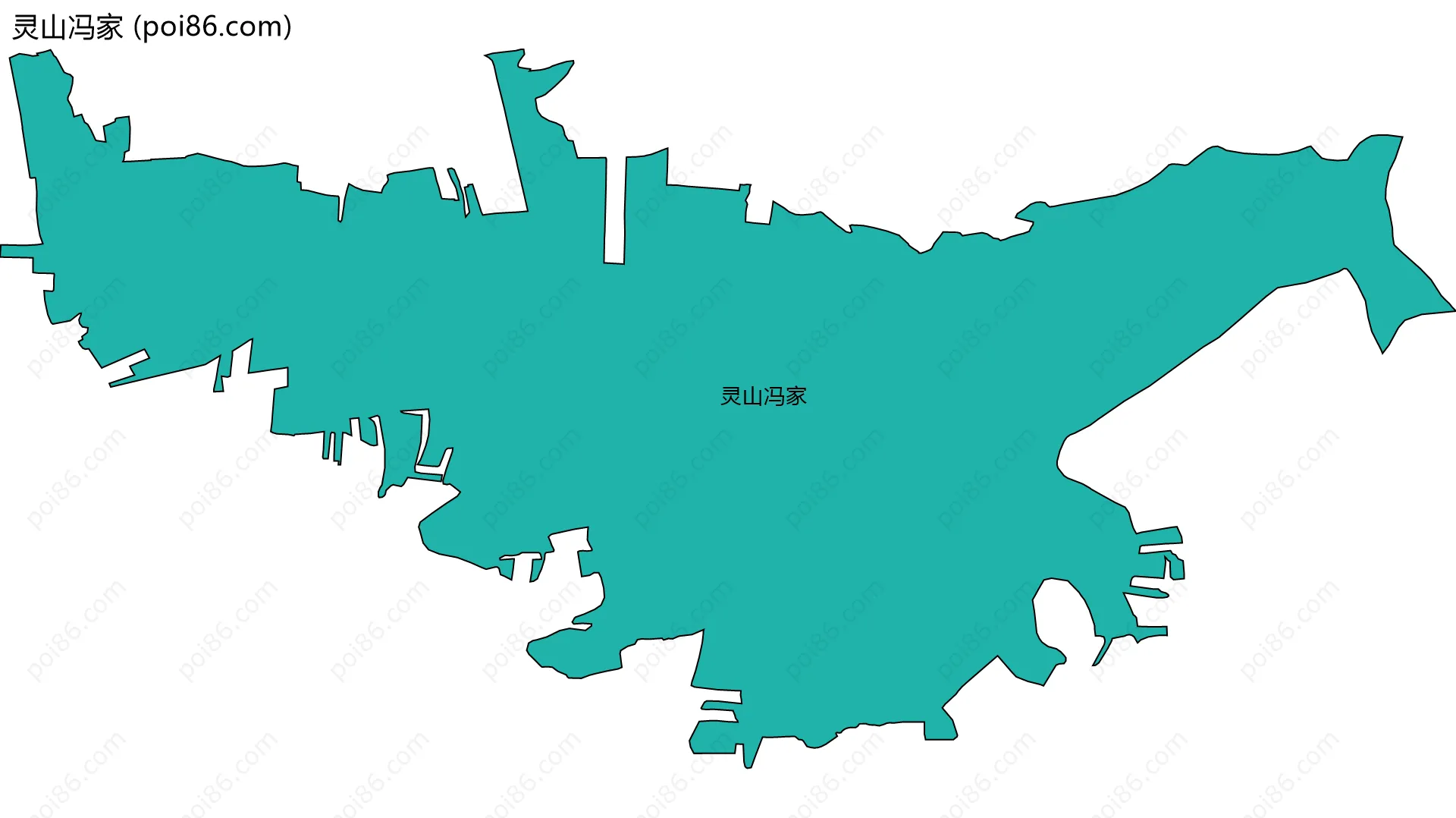 灵山冯家边界地图