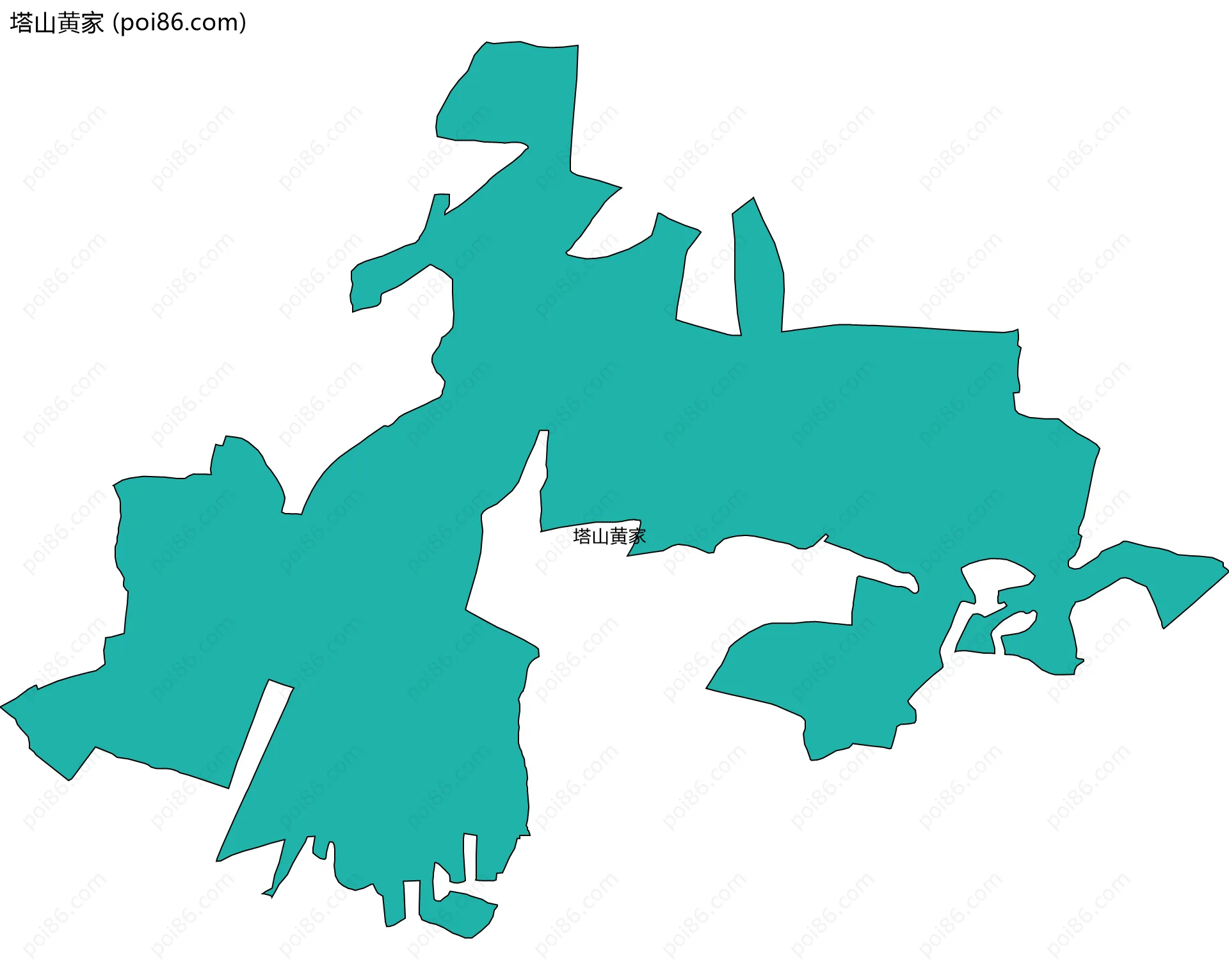 塔山黄家边界地图