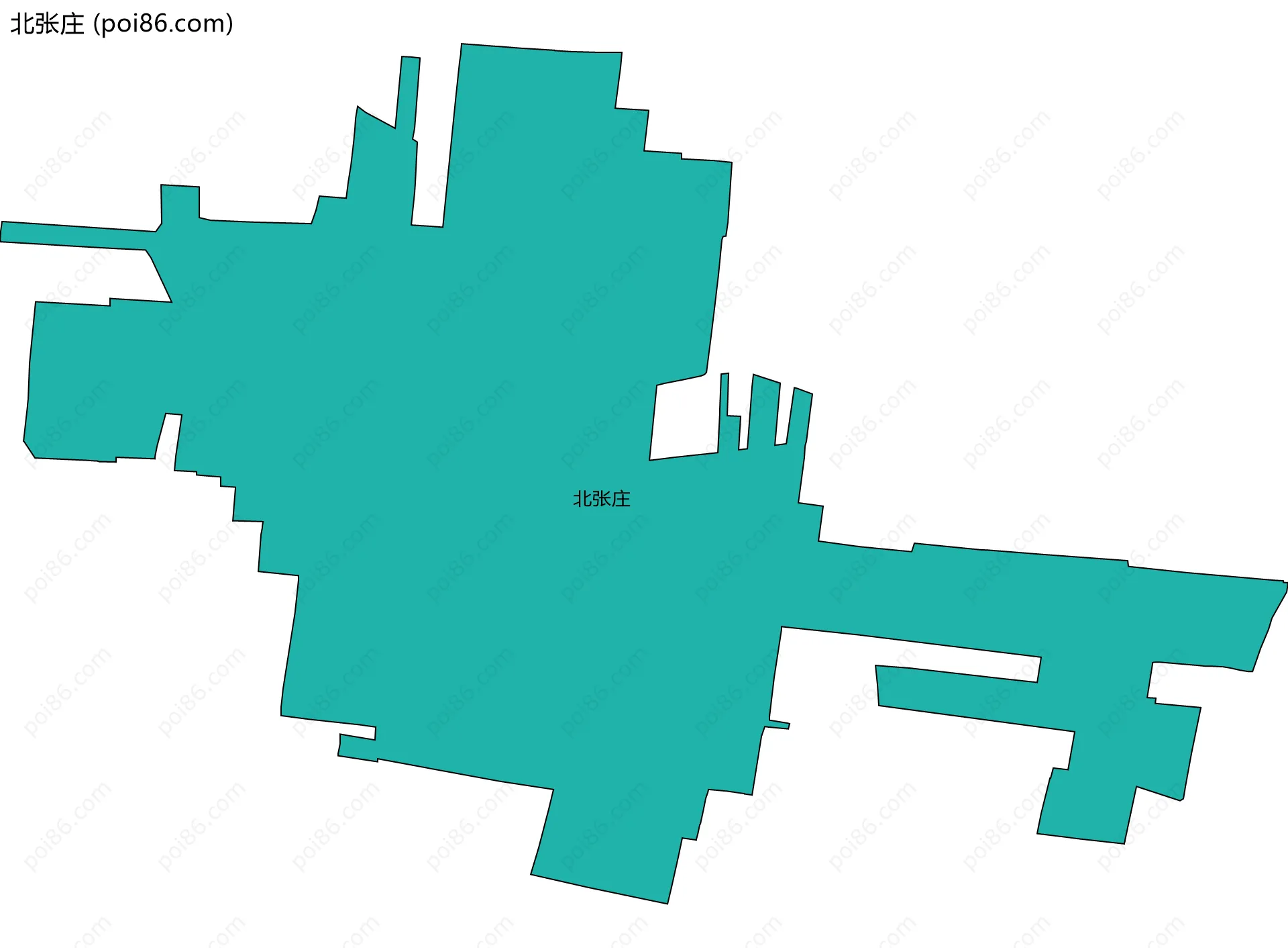 北张庄边界地图