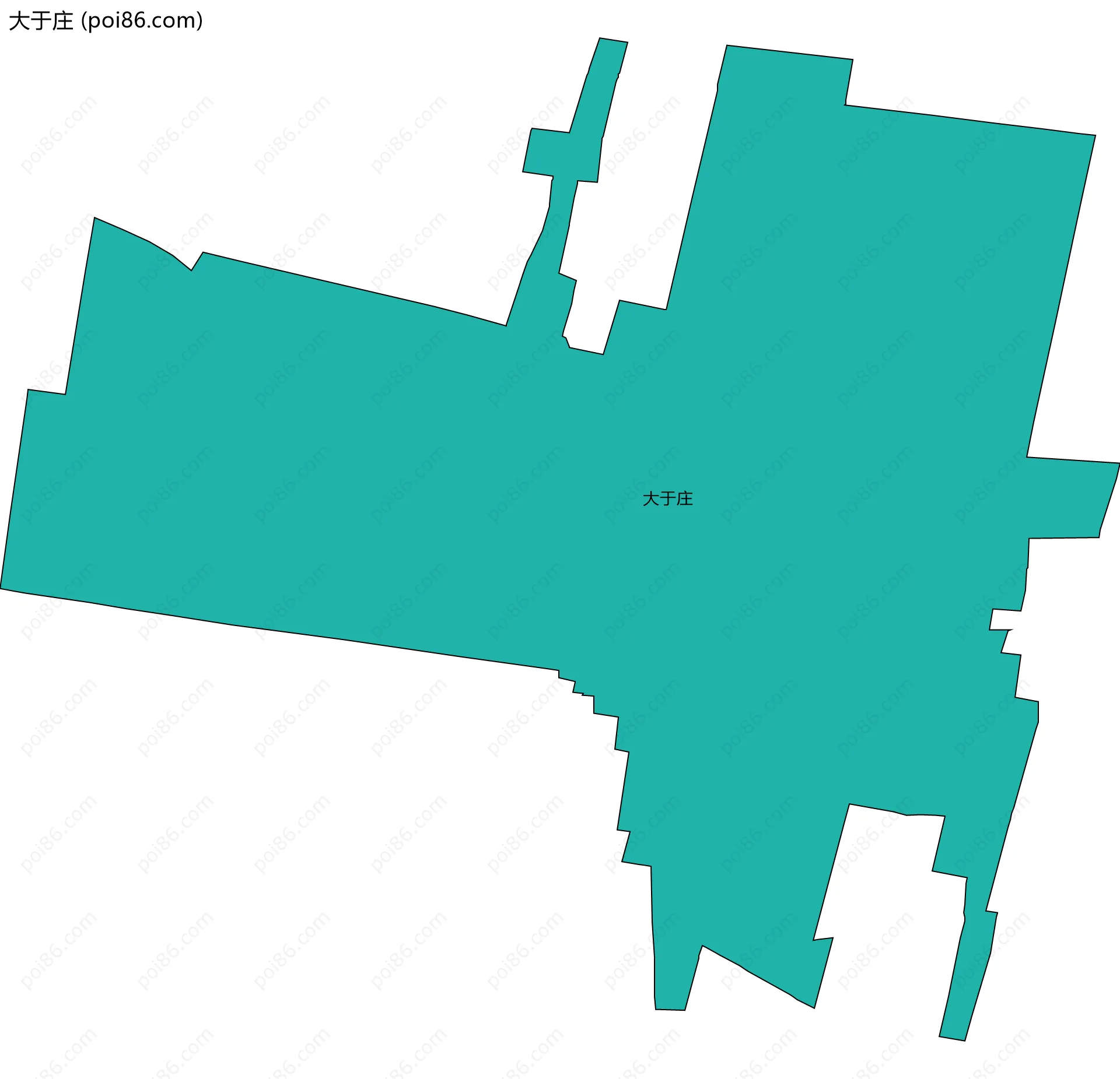 大于庄边界地图