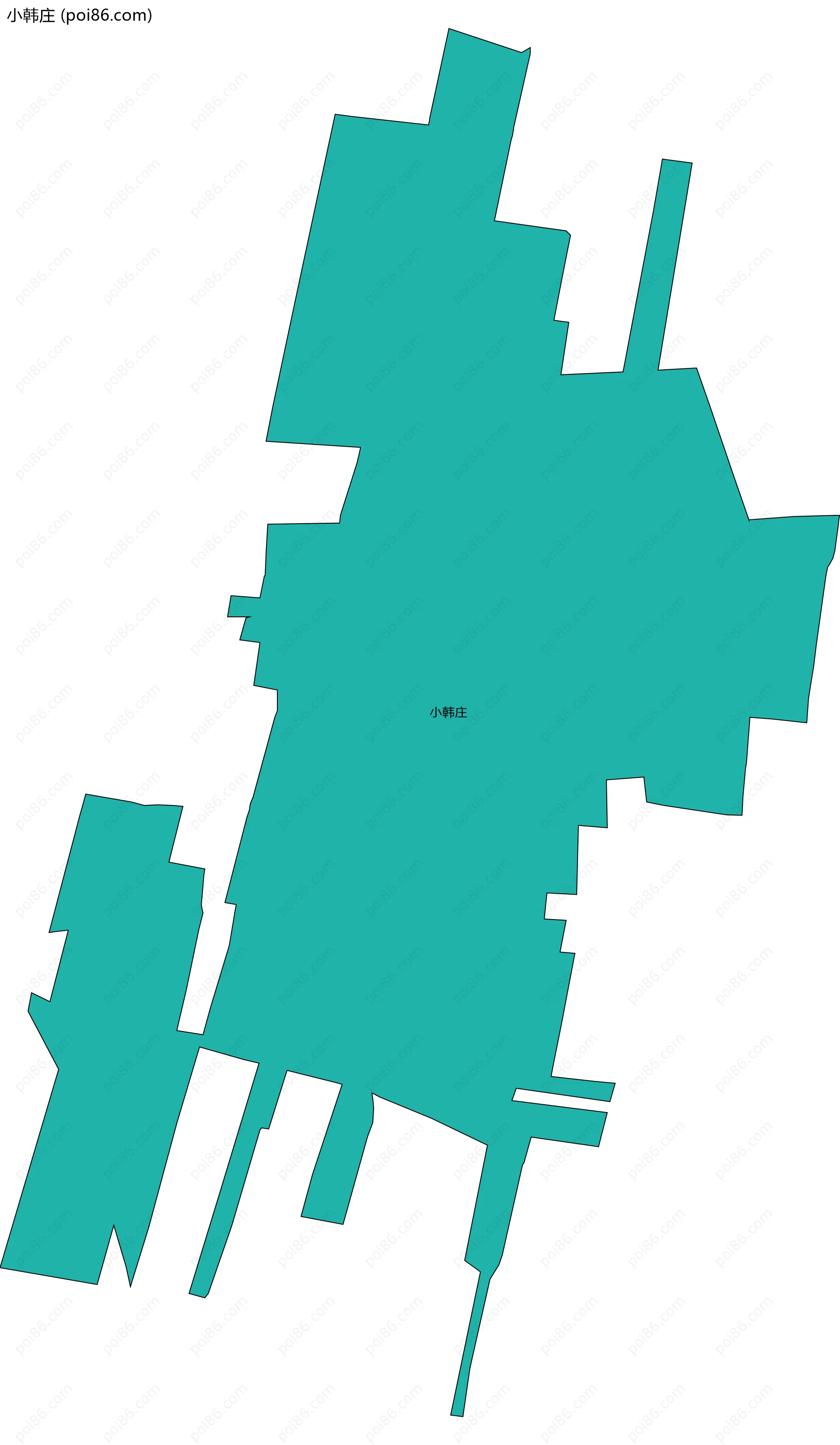 小韩庄边界地图