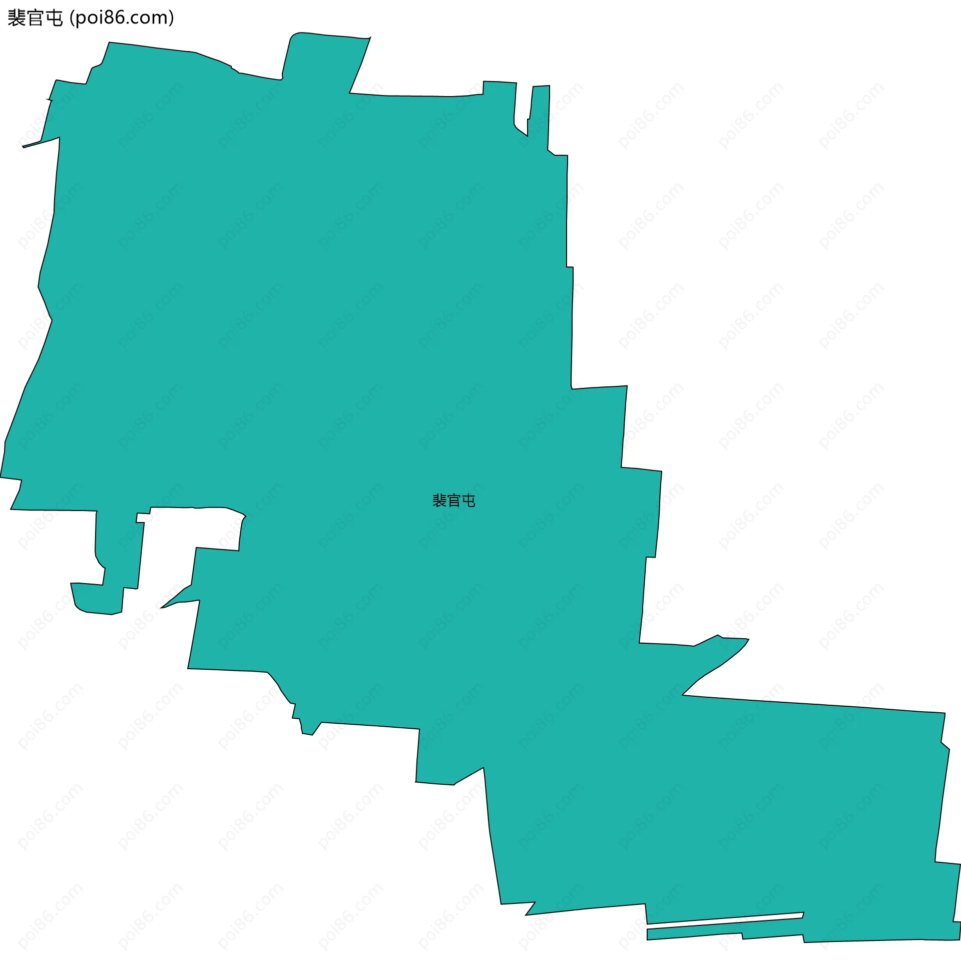 裴官屯边界地图