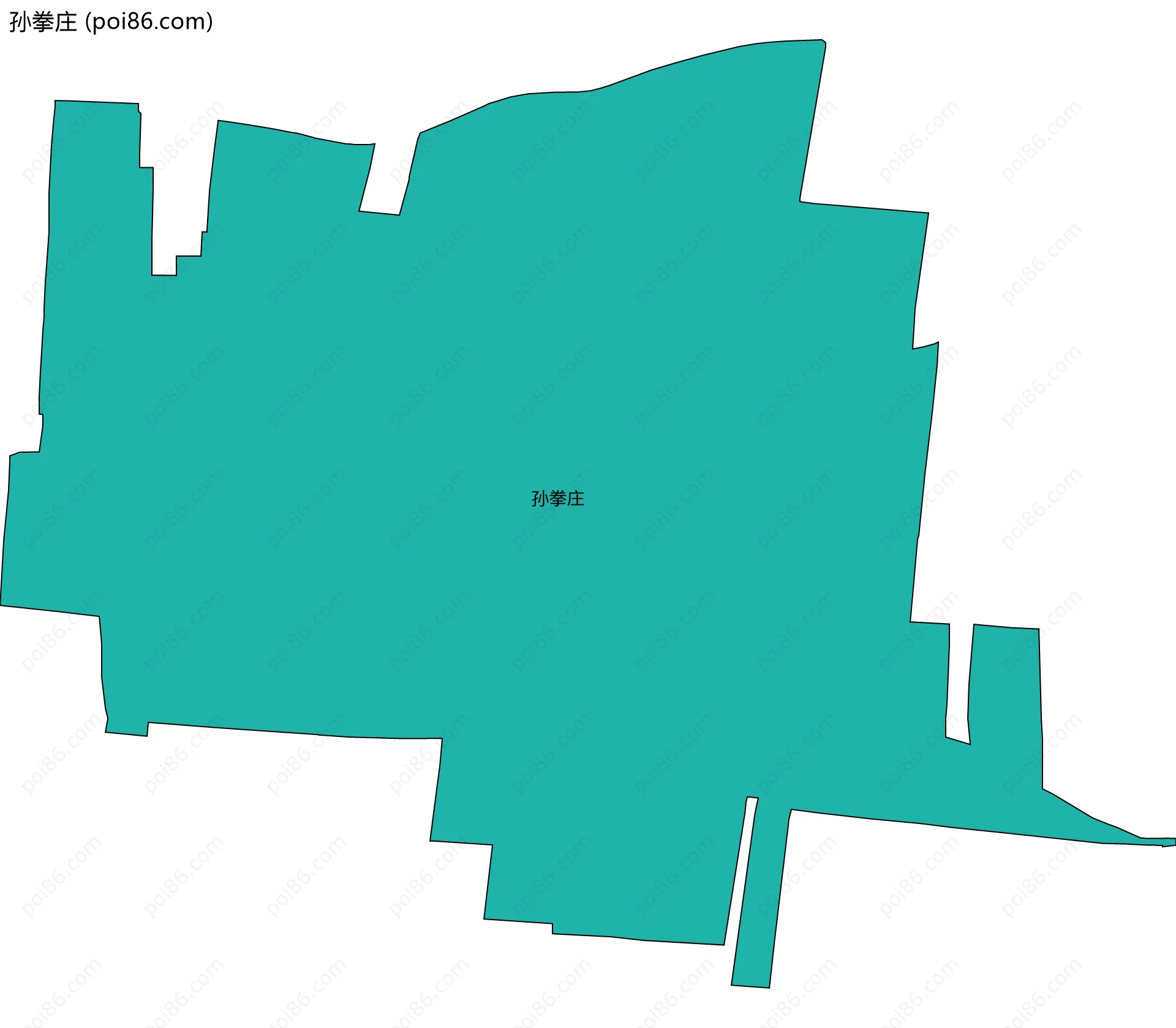 孙拳庄边界地图