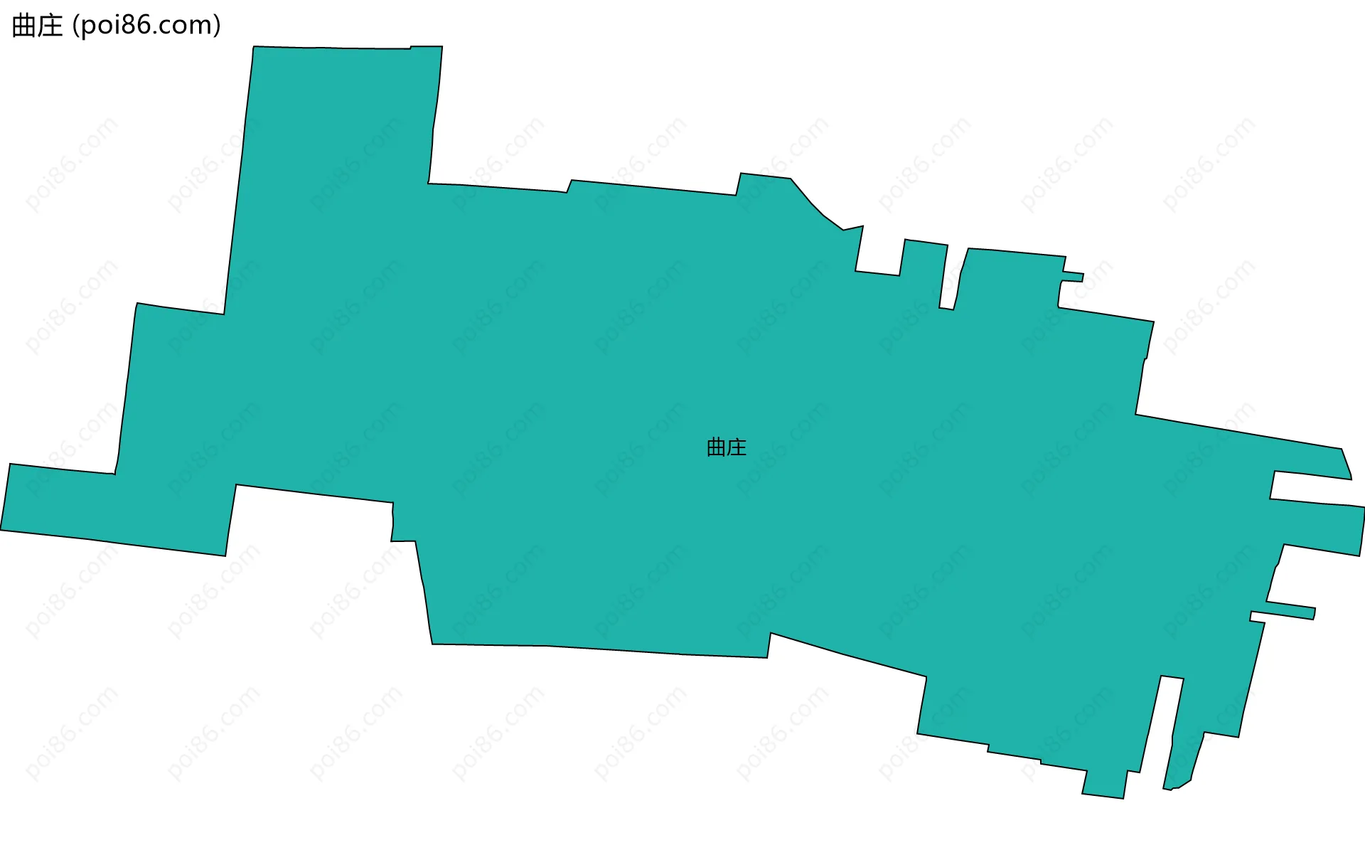 曲庄边界地图