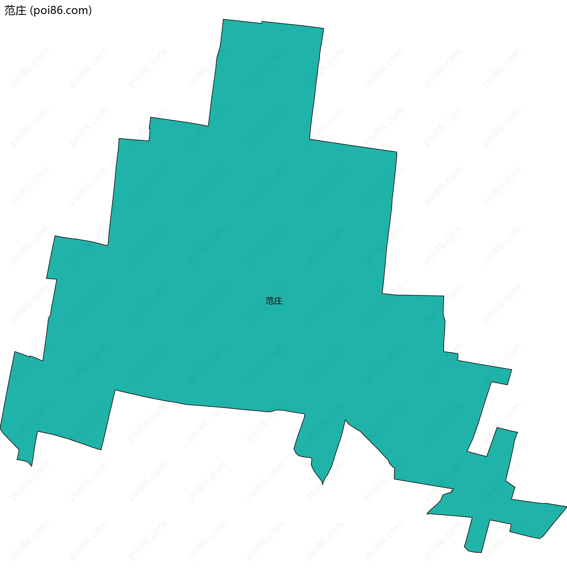范庄边界地图