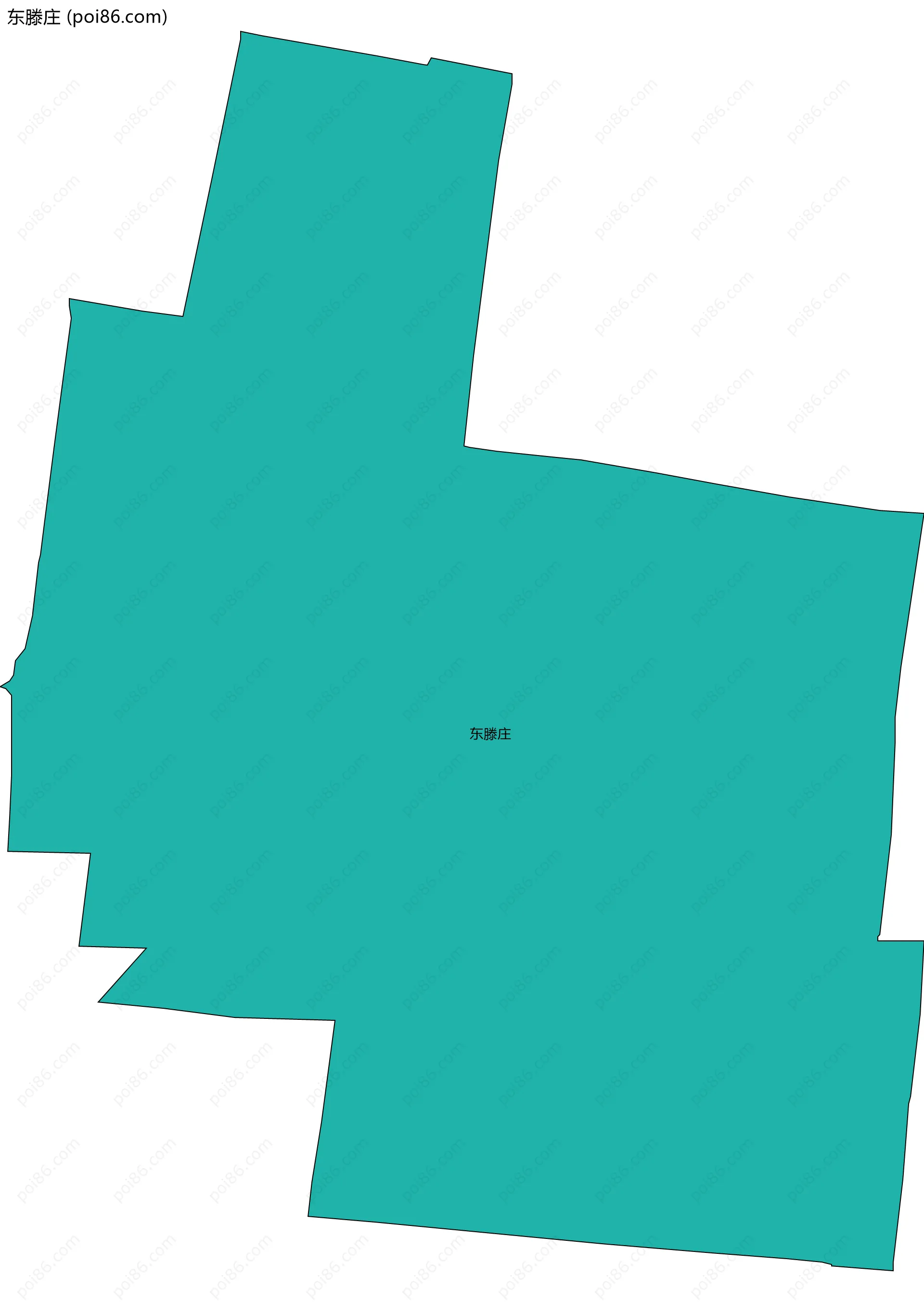 东滕庄边界地图