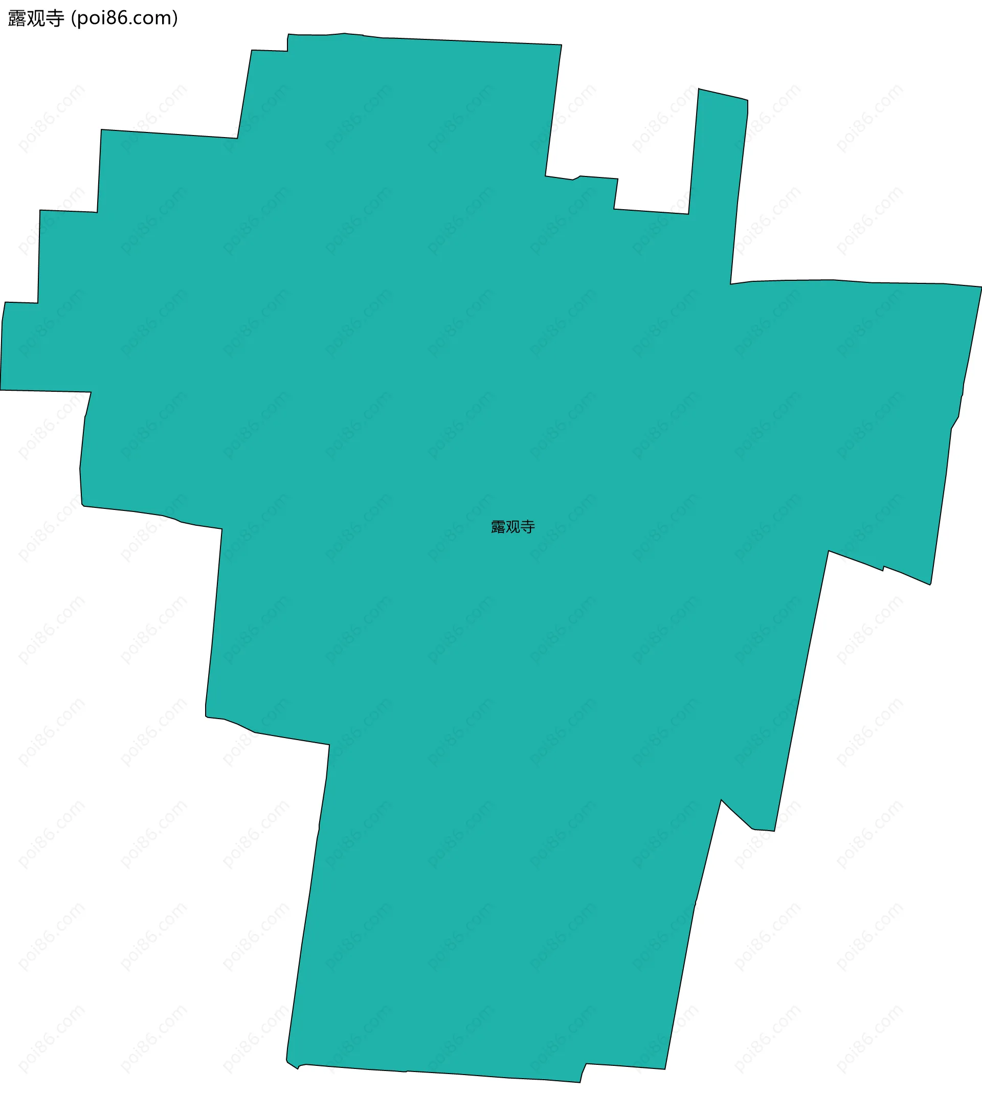 露观寺边界地图