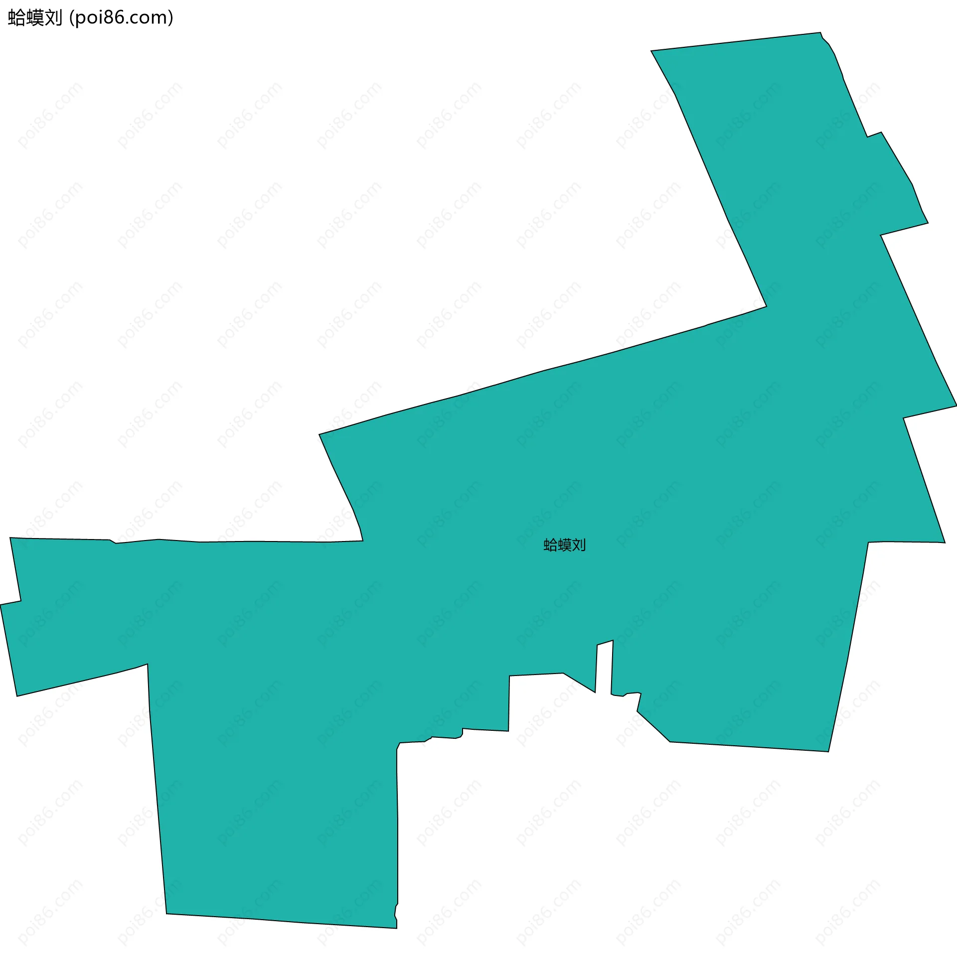 蛤蟆刘边界地图