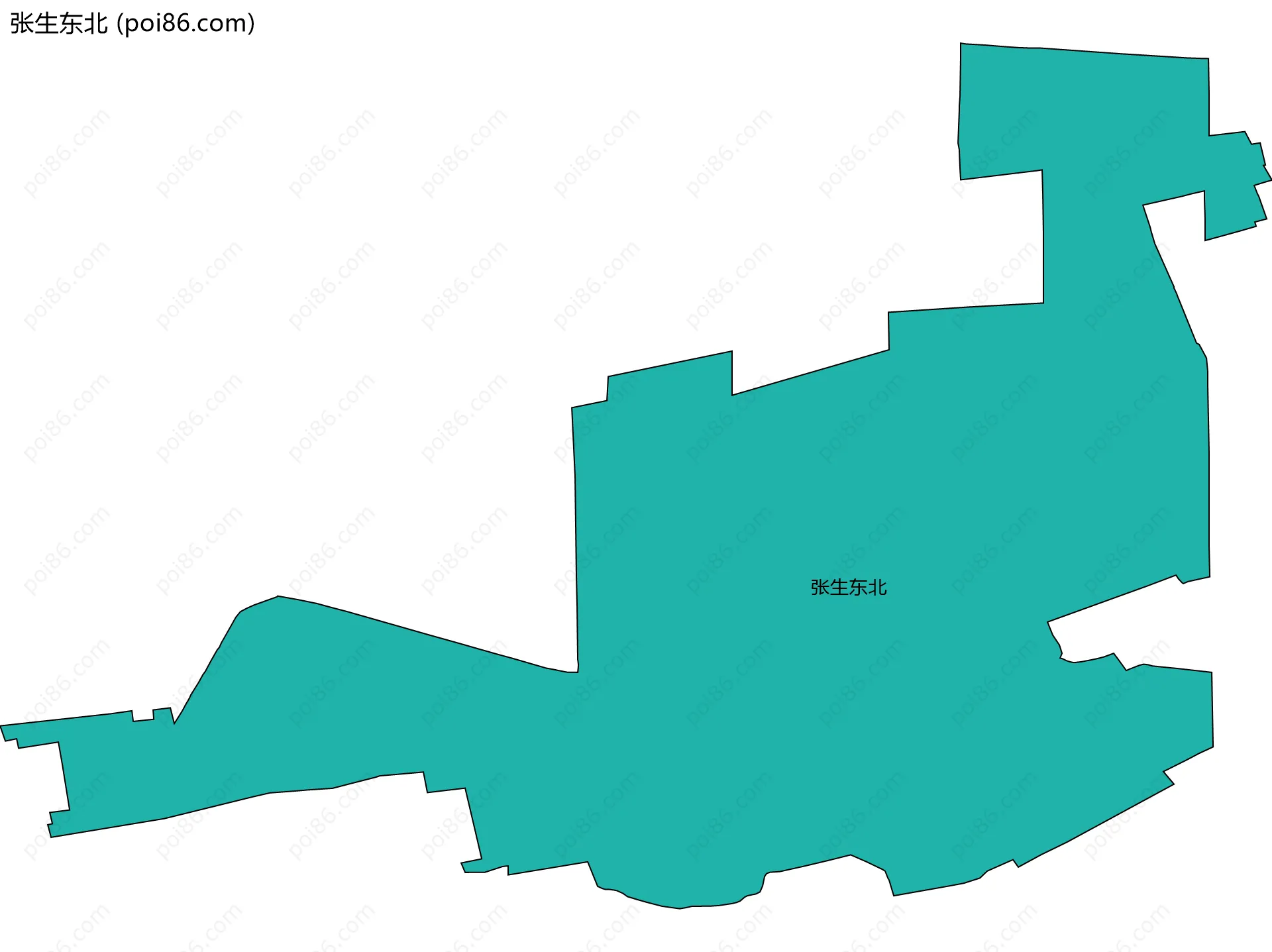 张生东北边界地图