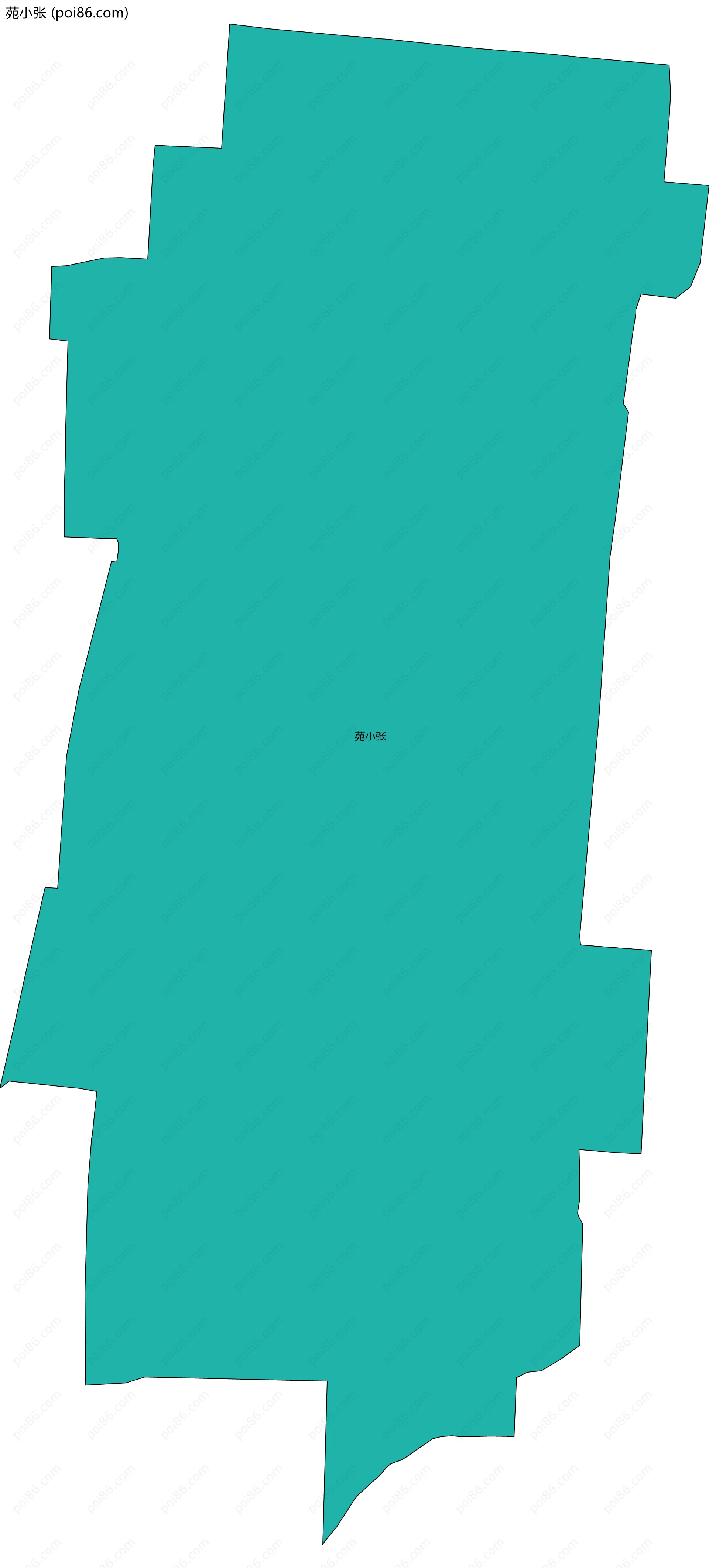 苑小张边界地图