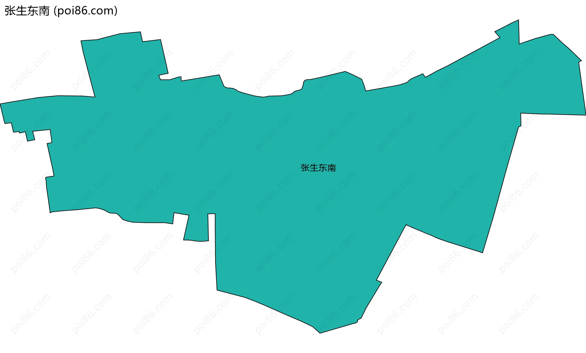 张生东南边界地图