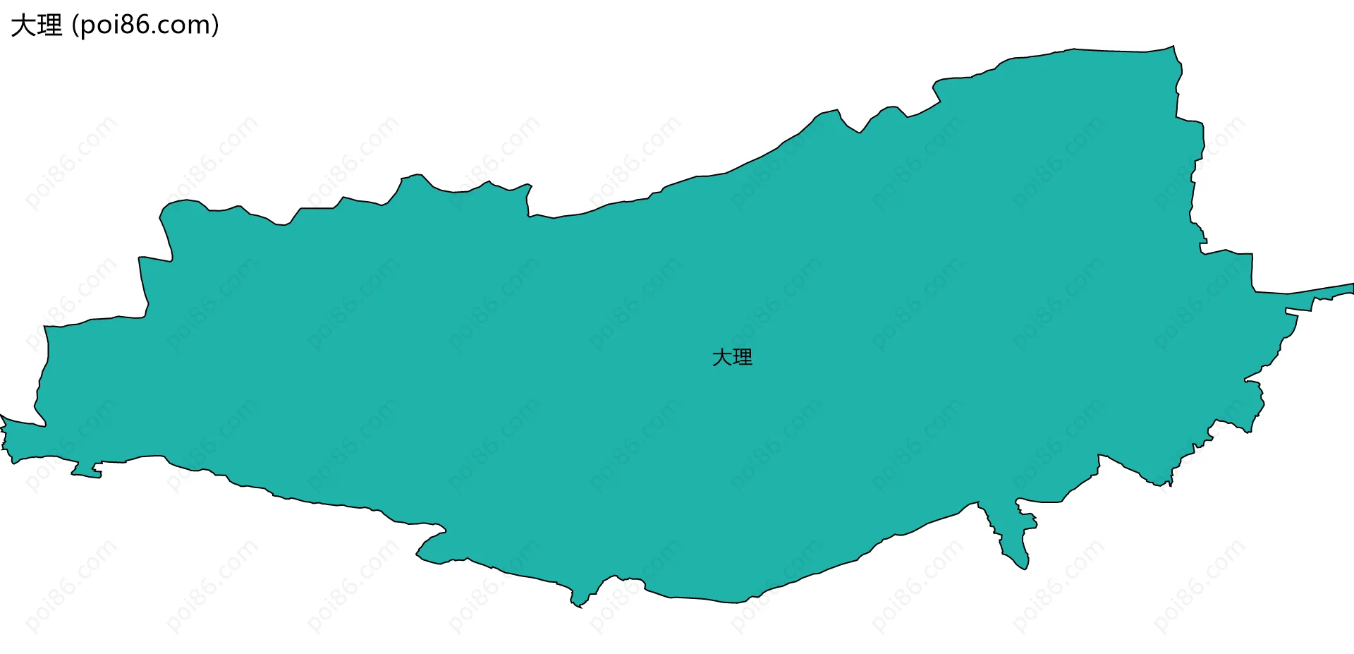 大理边界地图