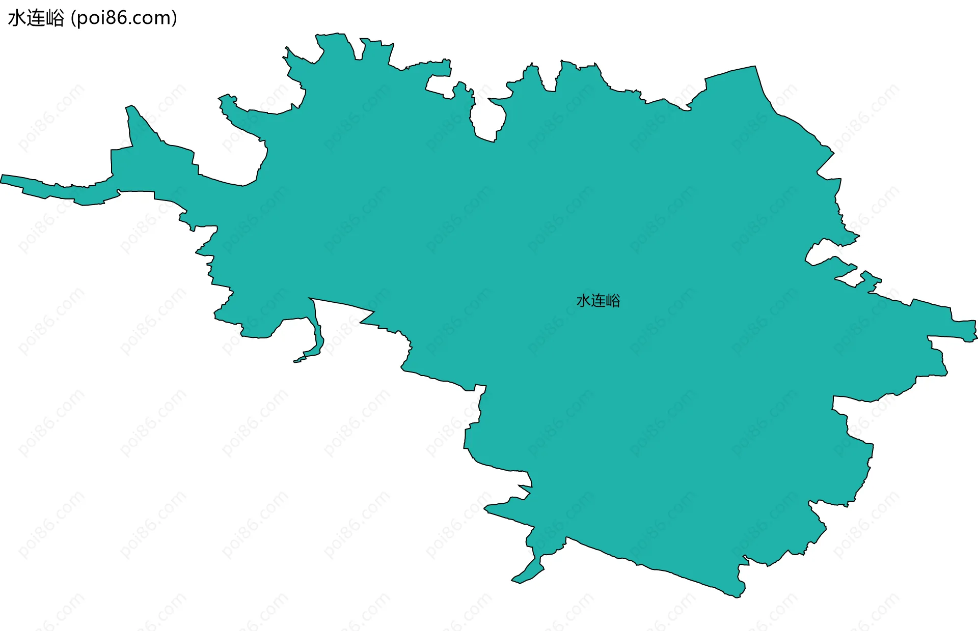 水连峪边界地图