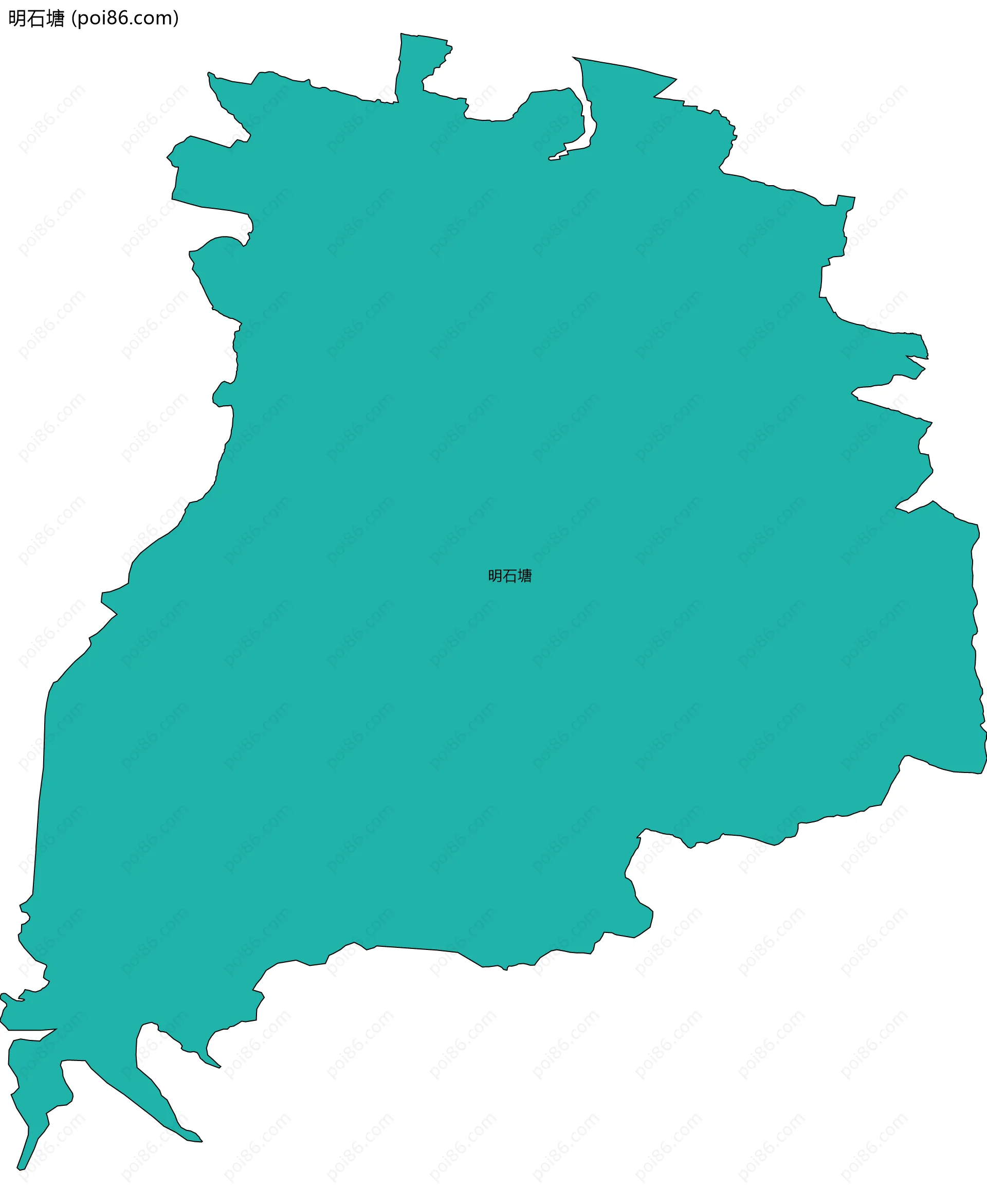 明石塘边界地图