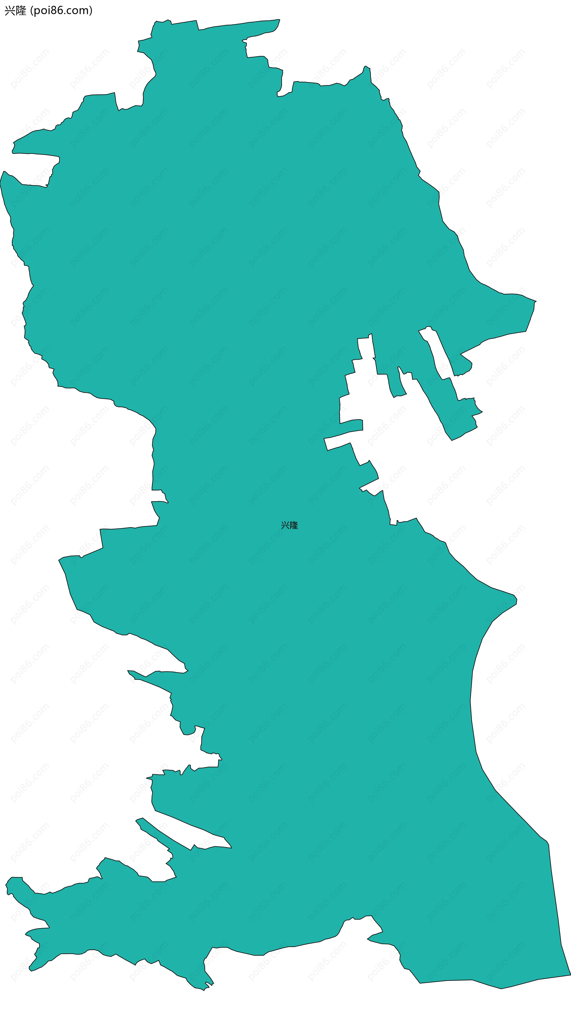 兴隆边界地图