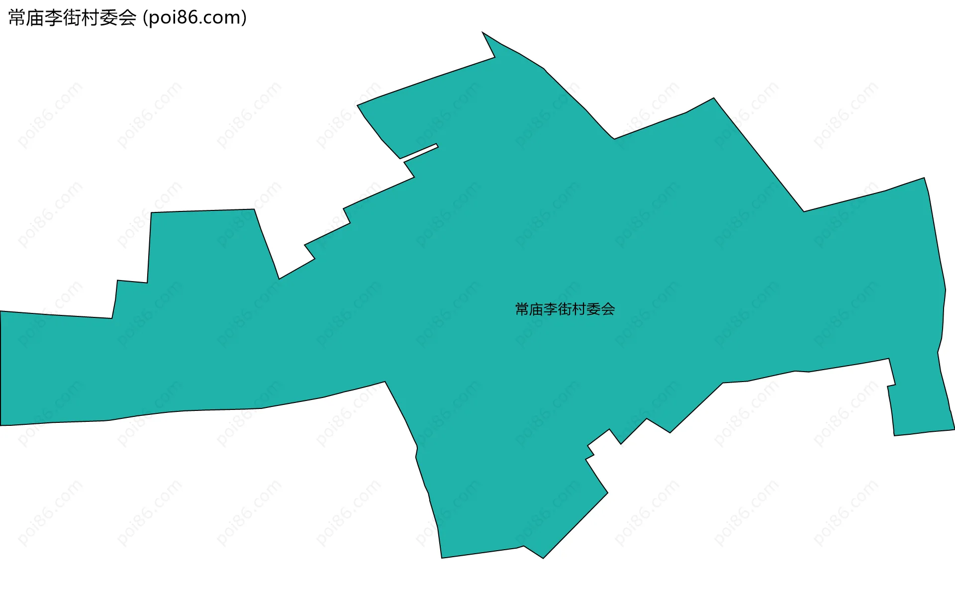 常庙李街村委会边界地图