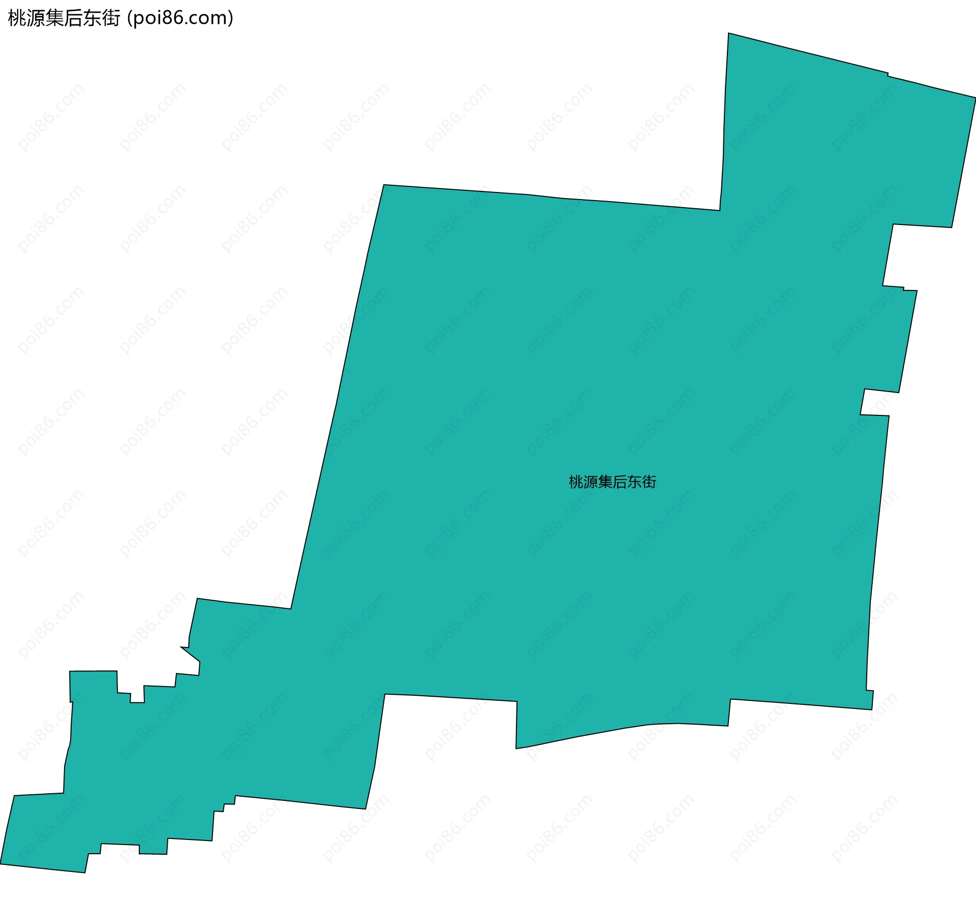 桃源集后东街边界地图