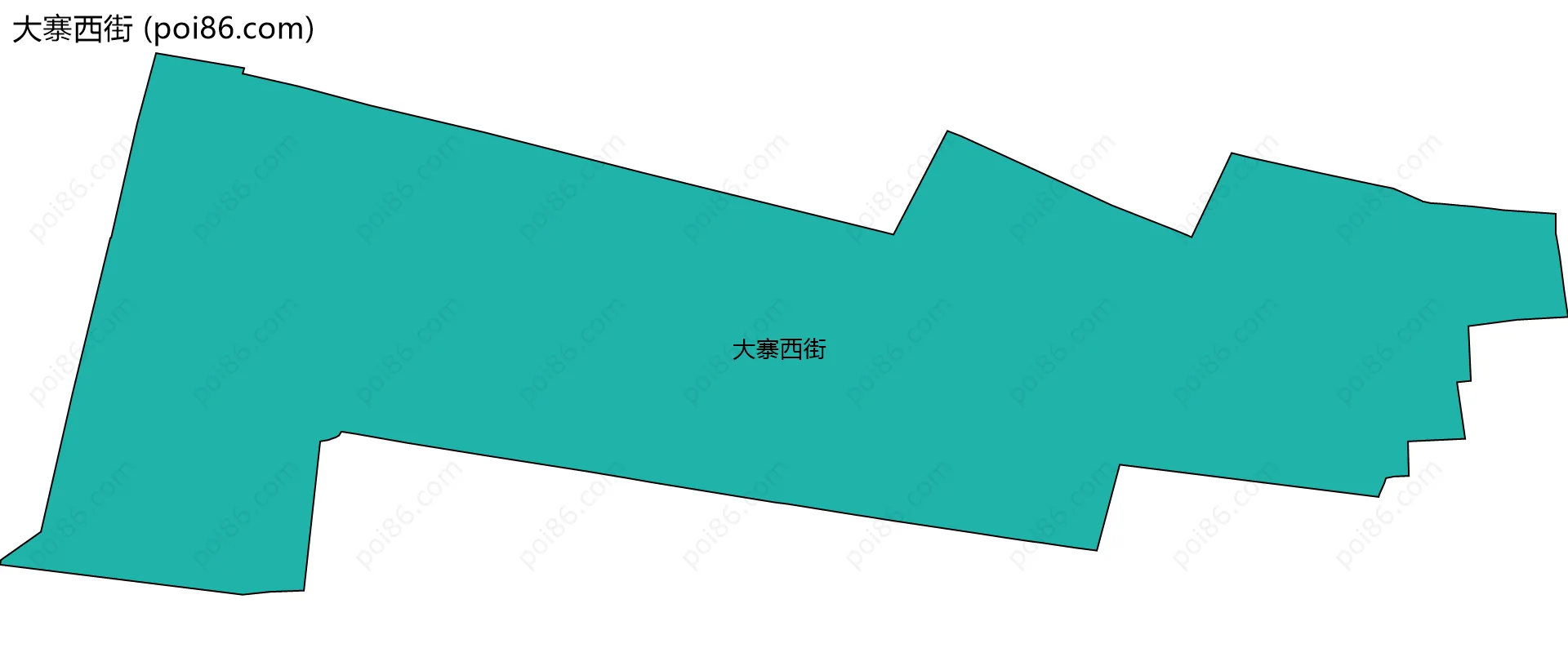 大寨西街边界地图