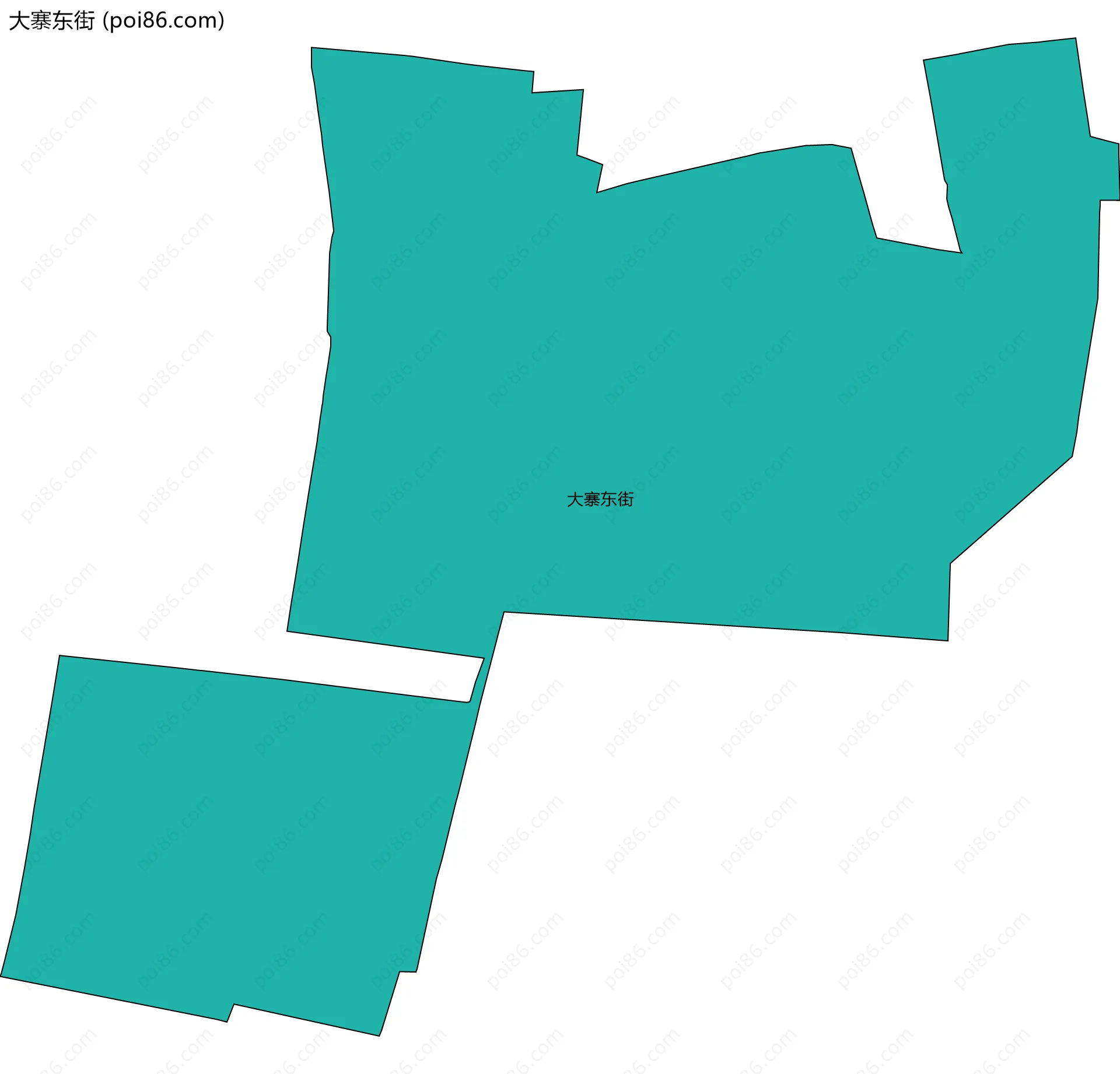 大寨东街边界地图