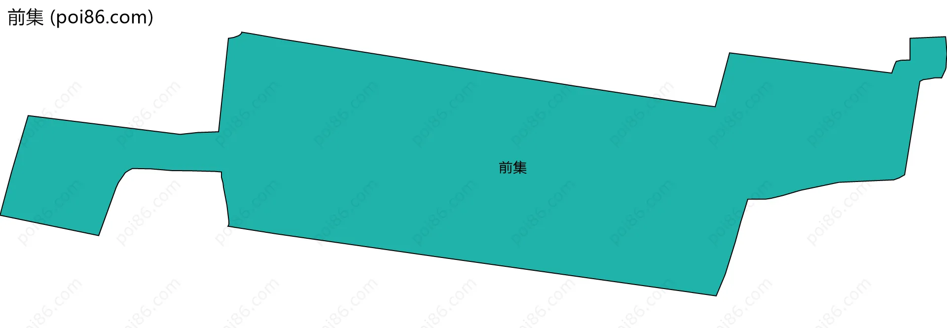 前集边界地图