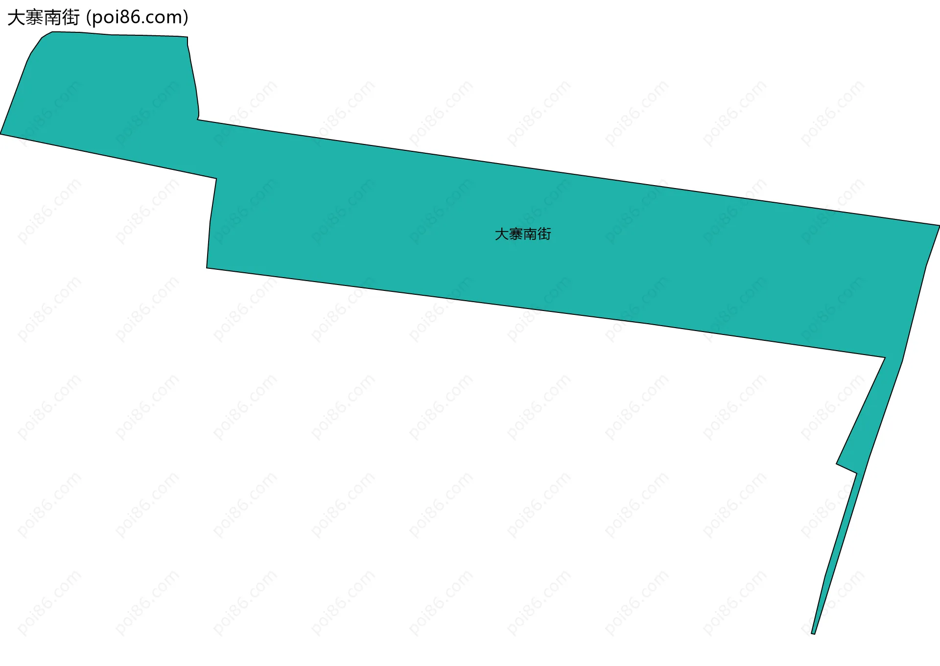 大寨南街边界地图