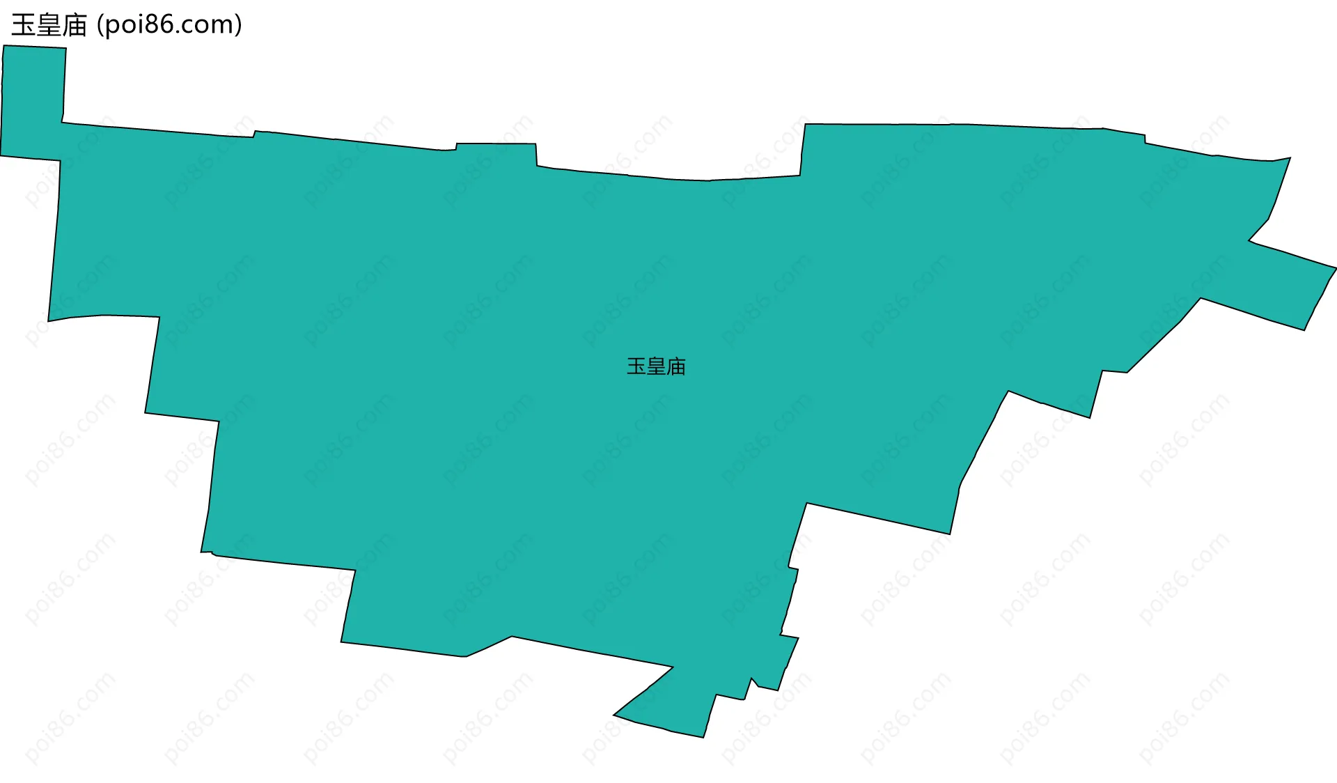 玉皇庙边界地图