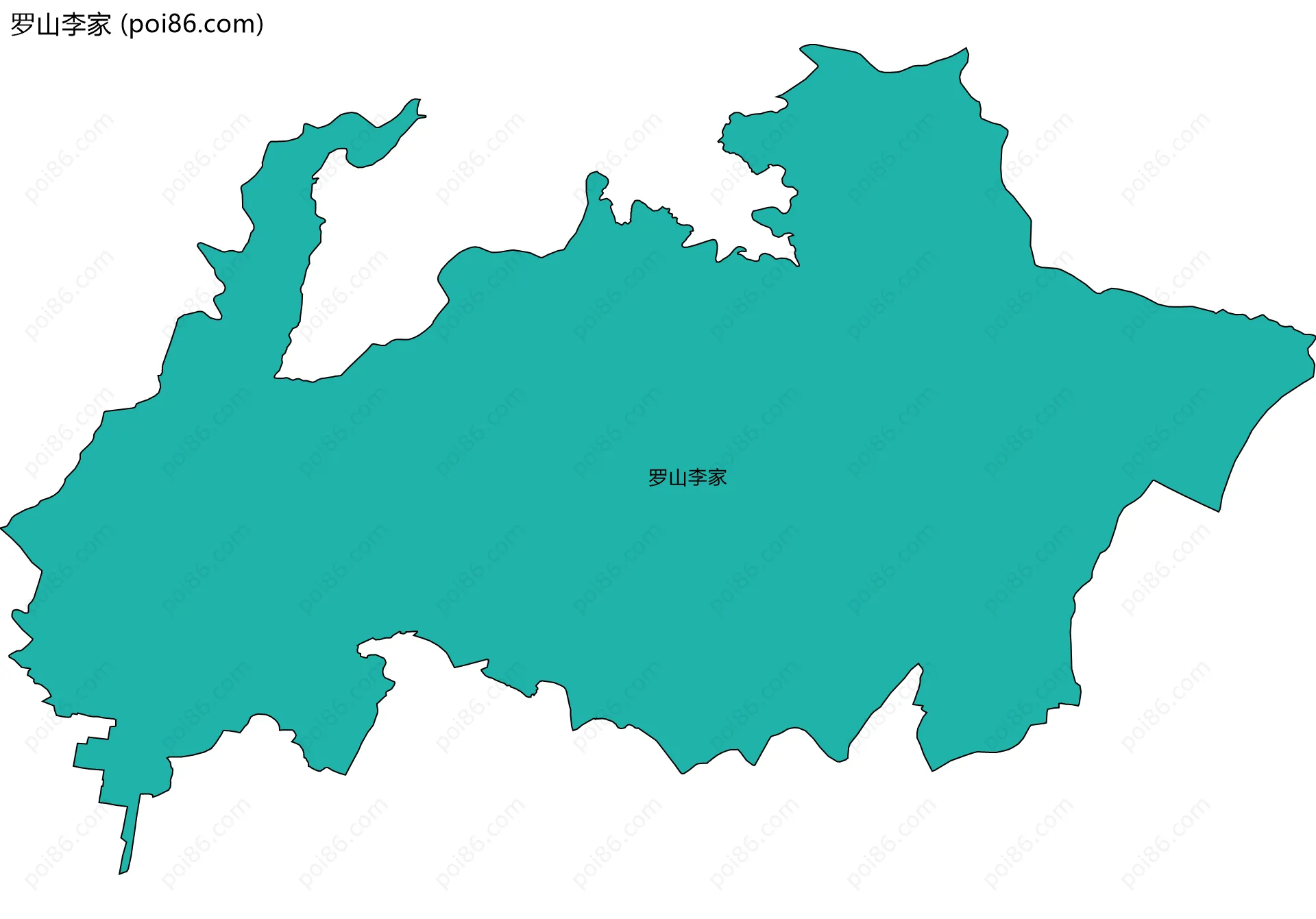 罗山李家边界地图