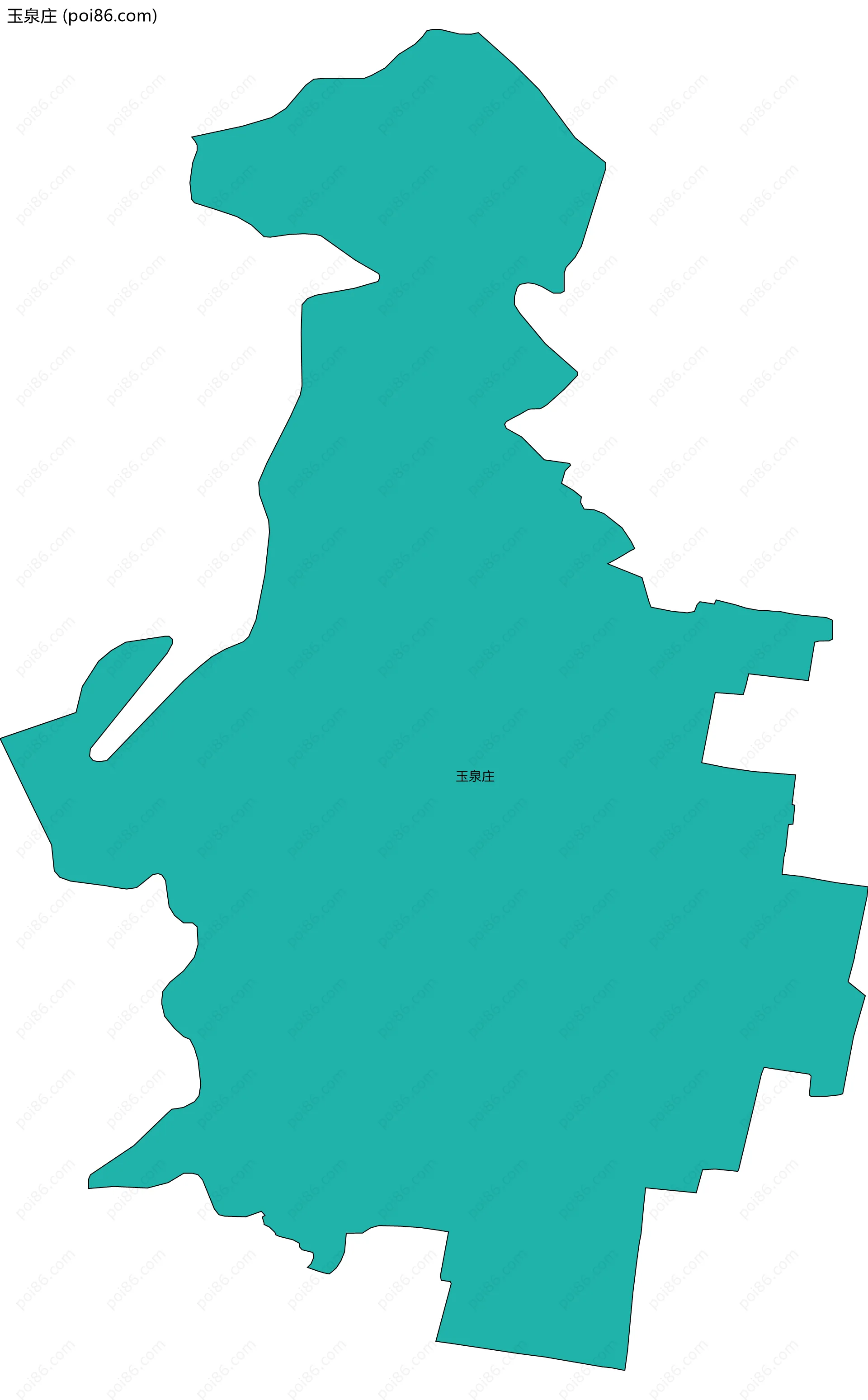 玉泉庄边界地图