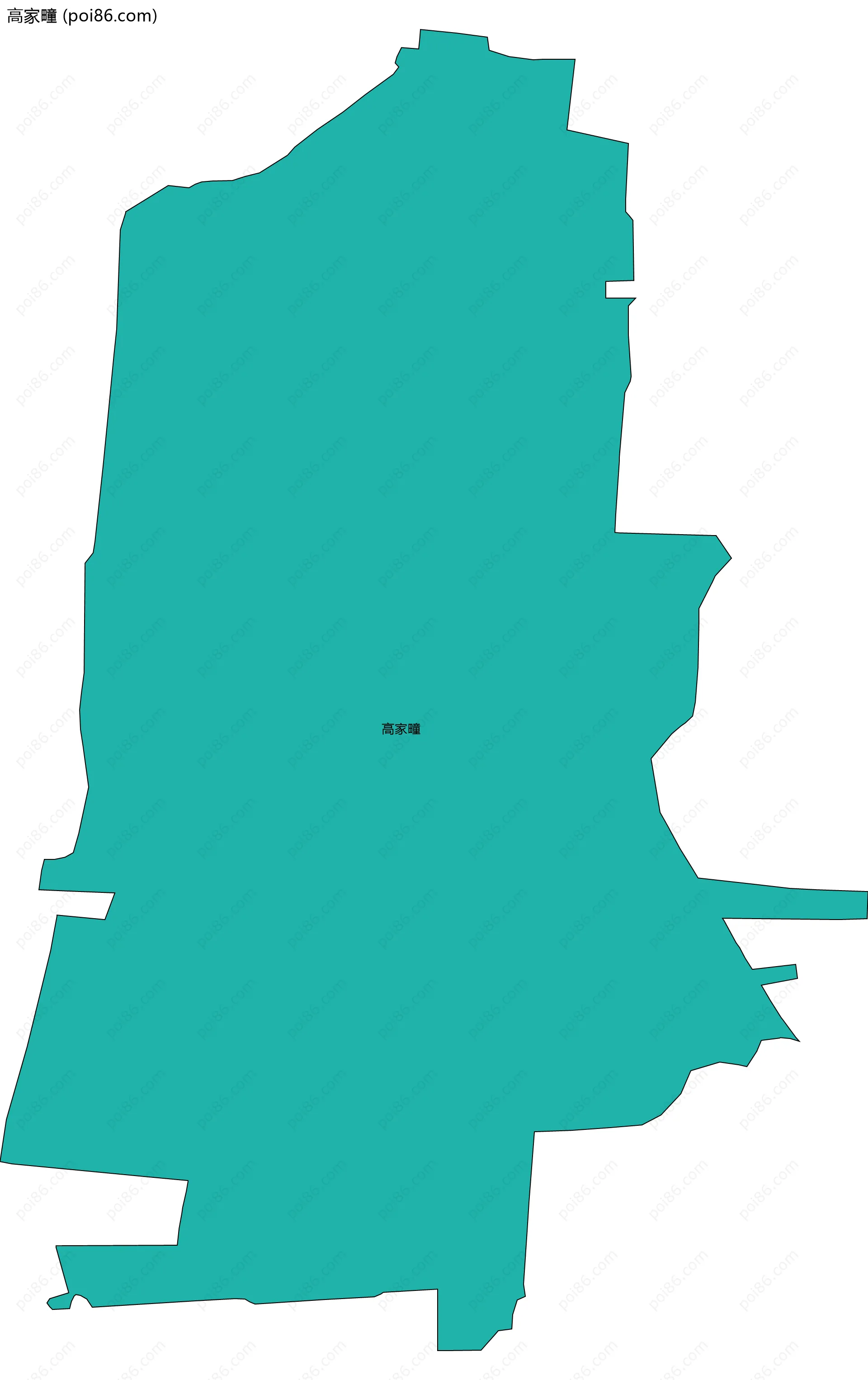 高家疃边界地图