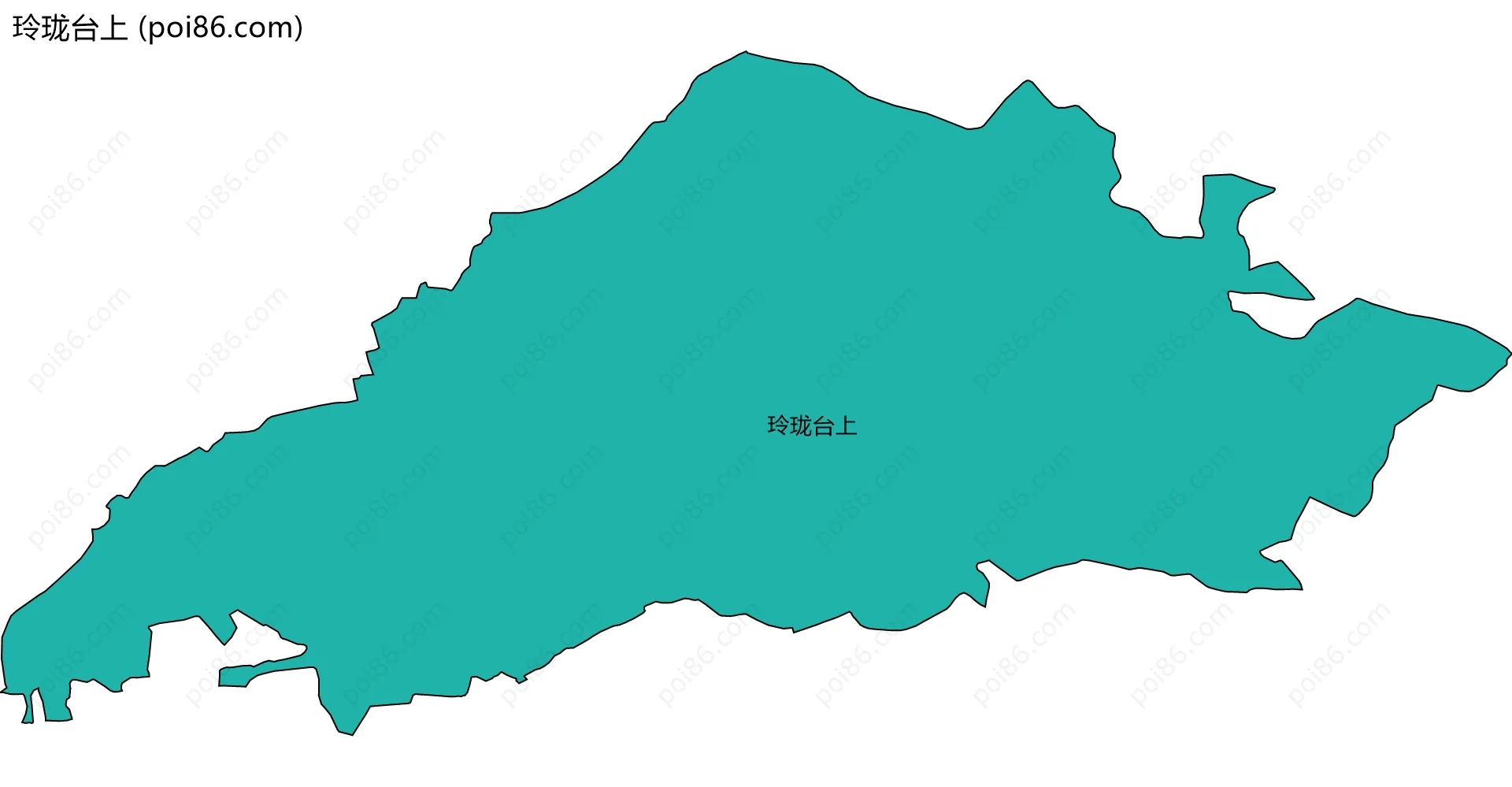 玲珑台上边界地图