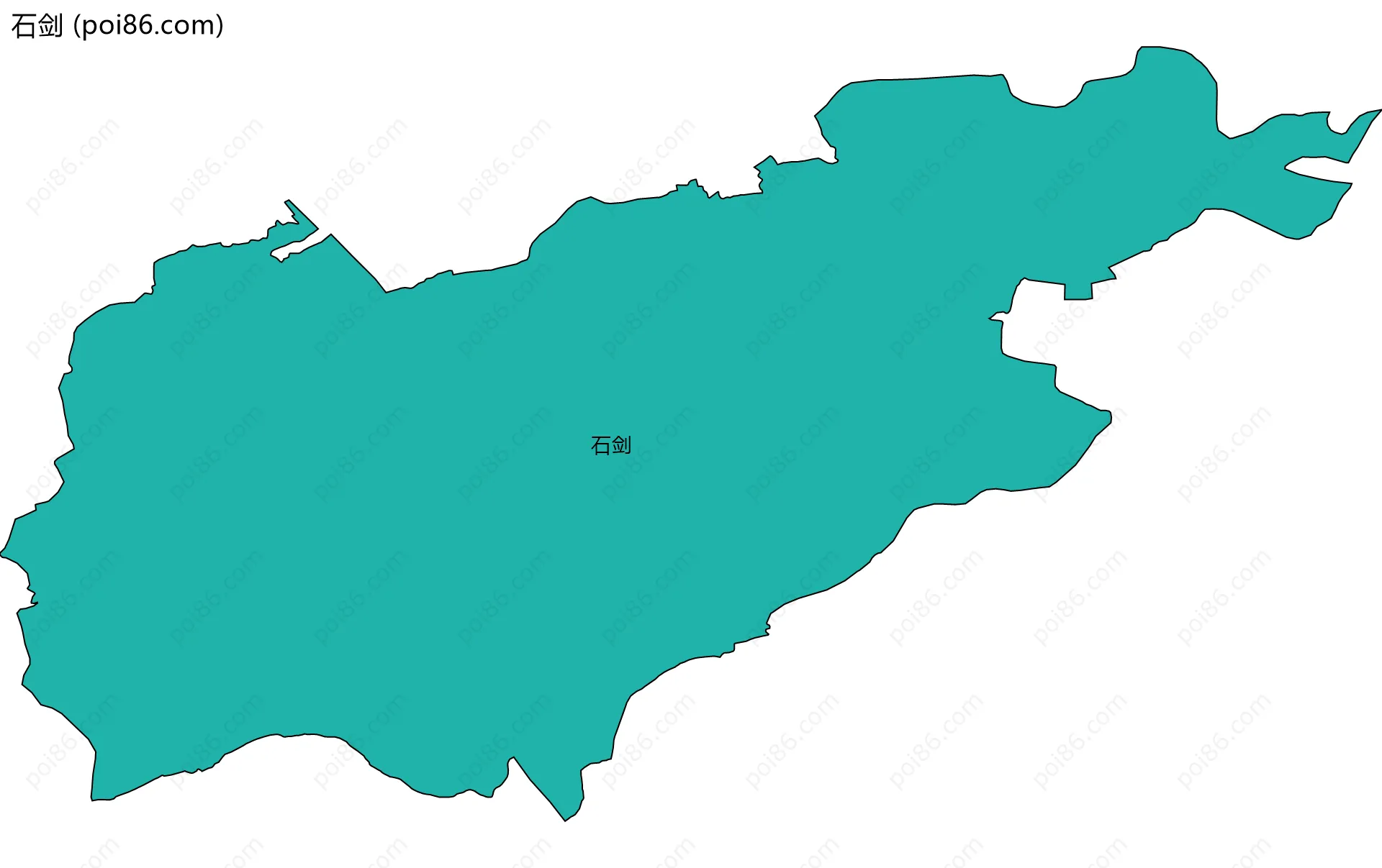 石剑边界地图