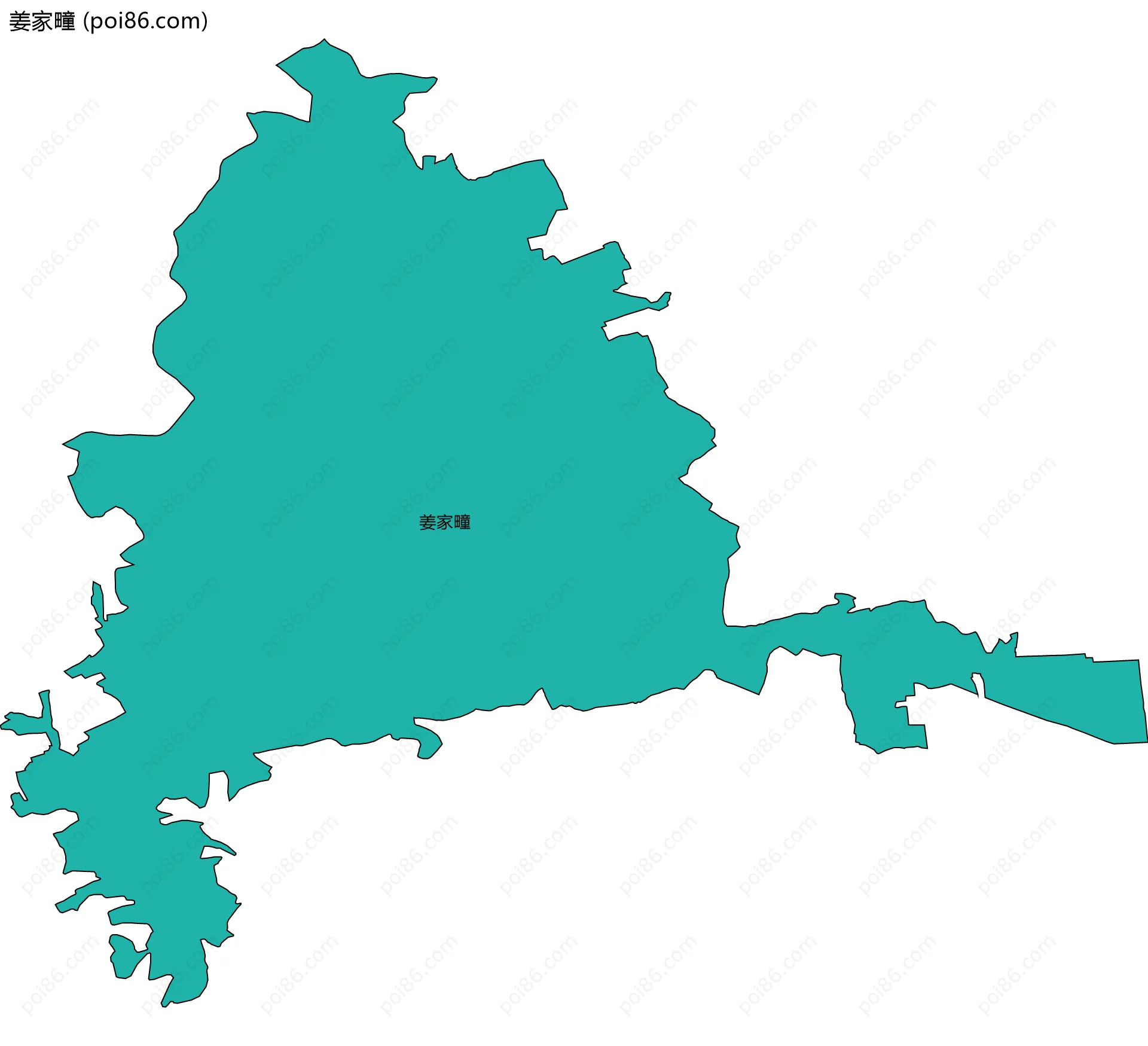 姜家疃边界地图