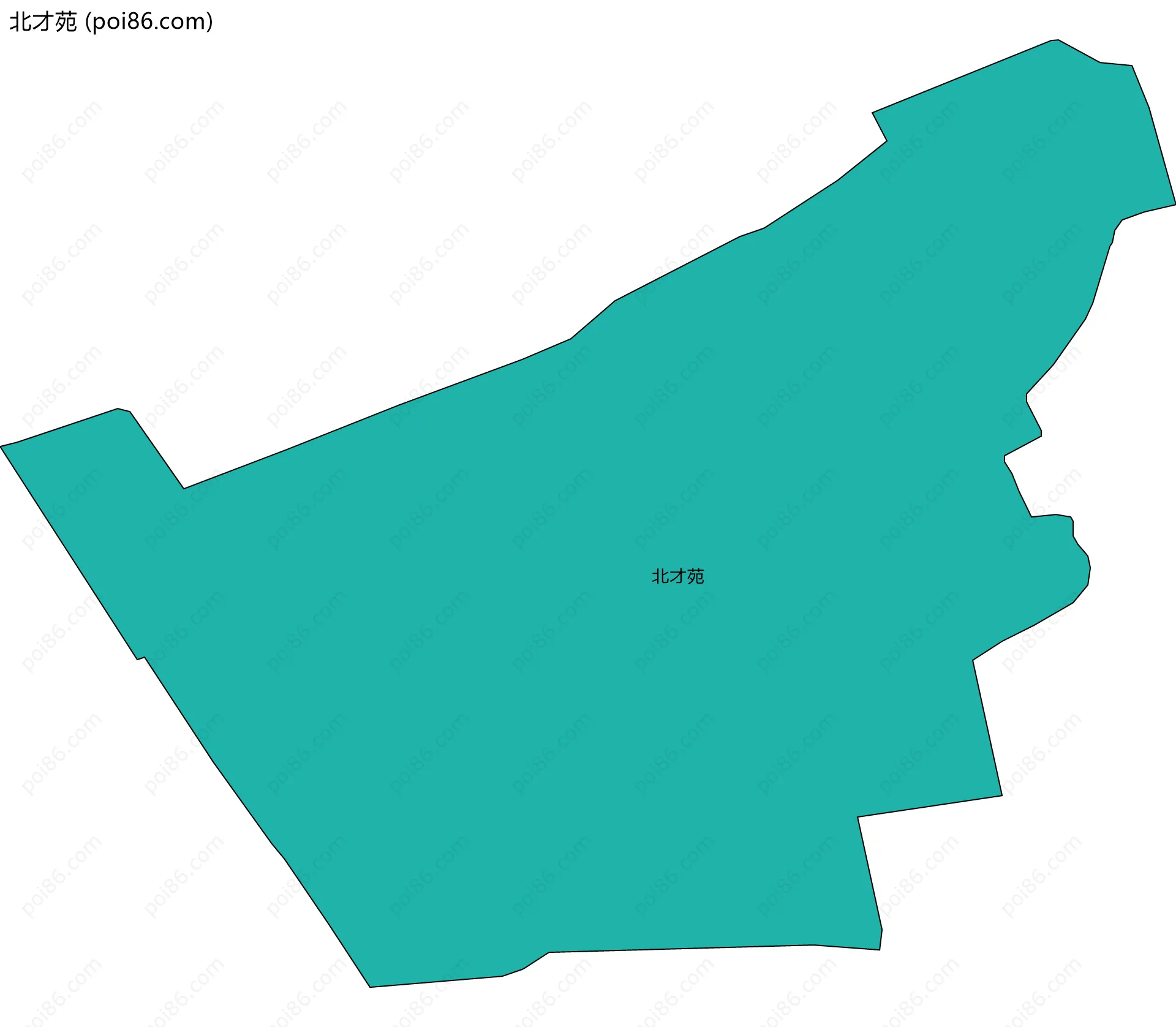 北才苑边界地图