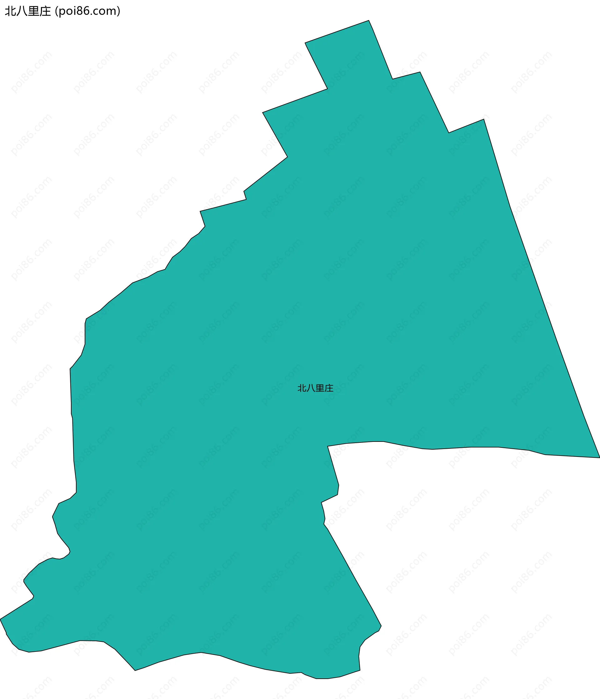 北八里庄边界地图