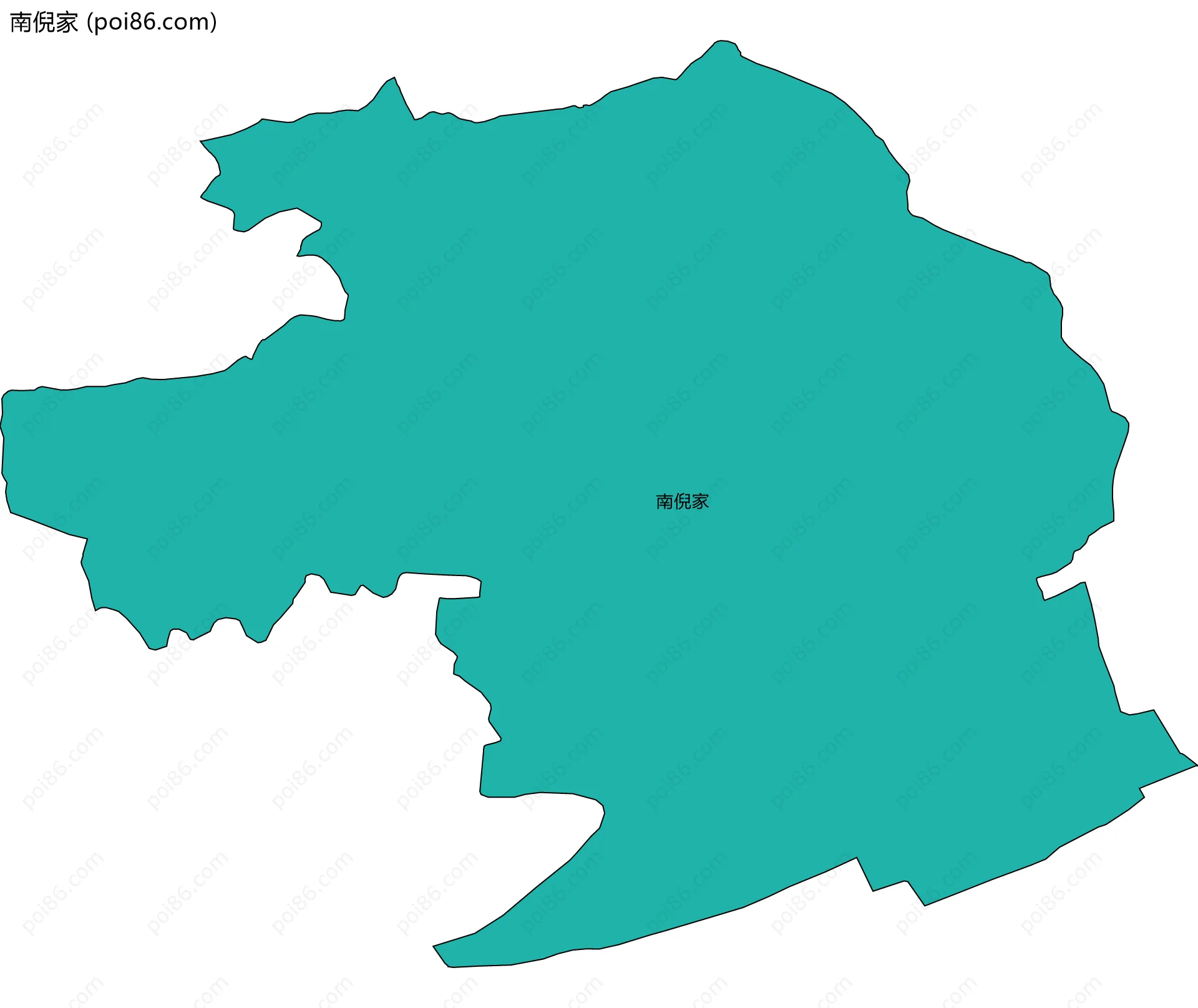 南倪家边界地图