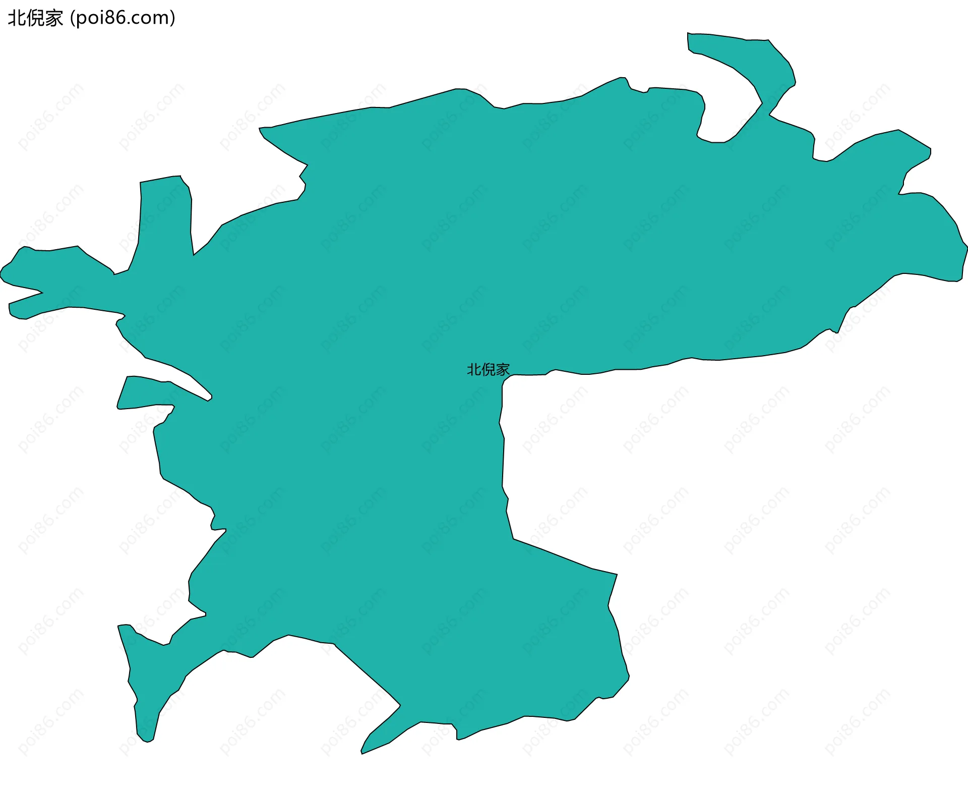 北倪家边界地图