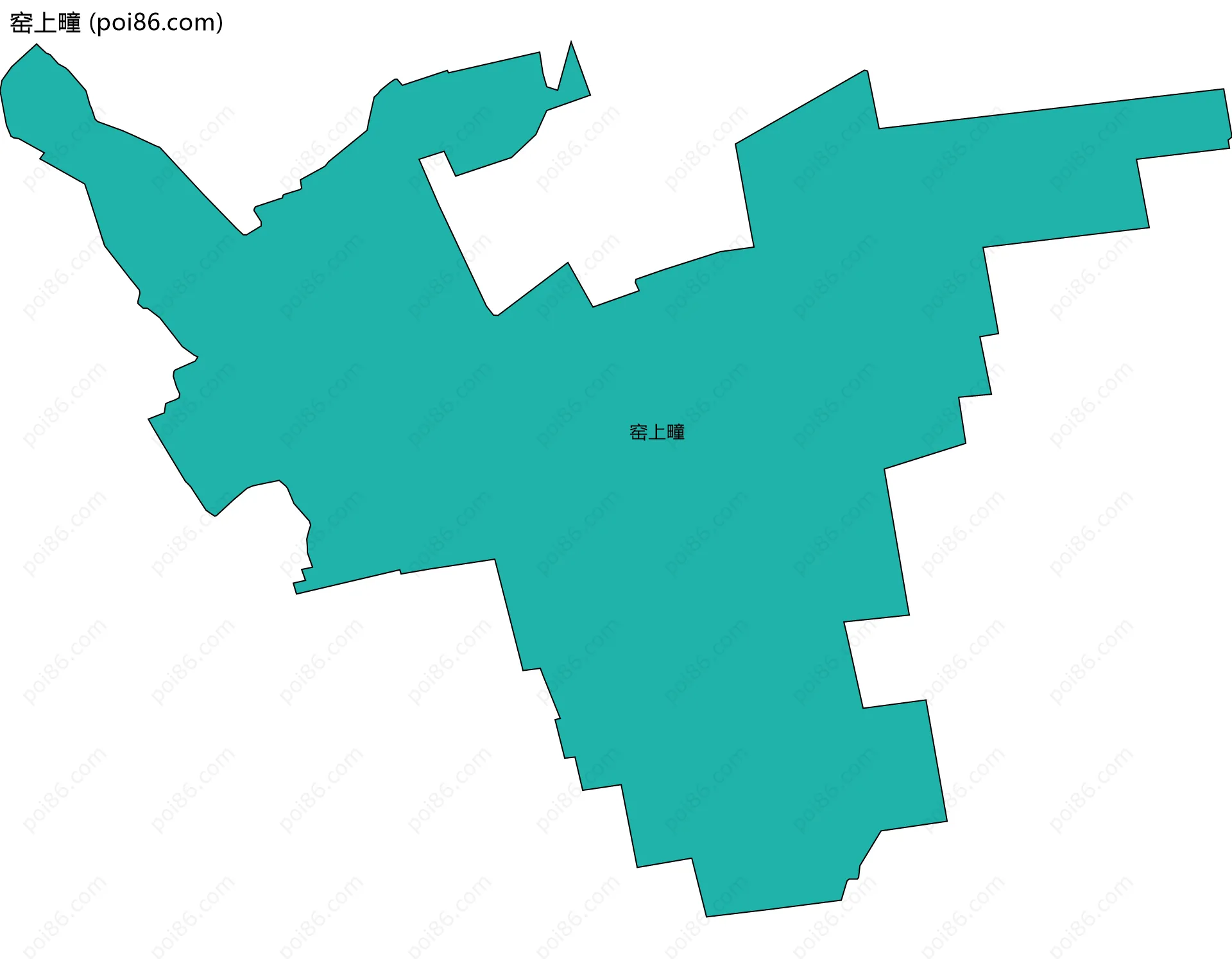 窑上疃边界地图