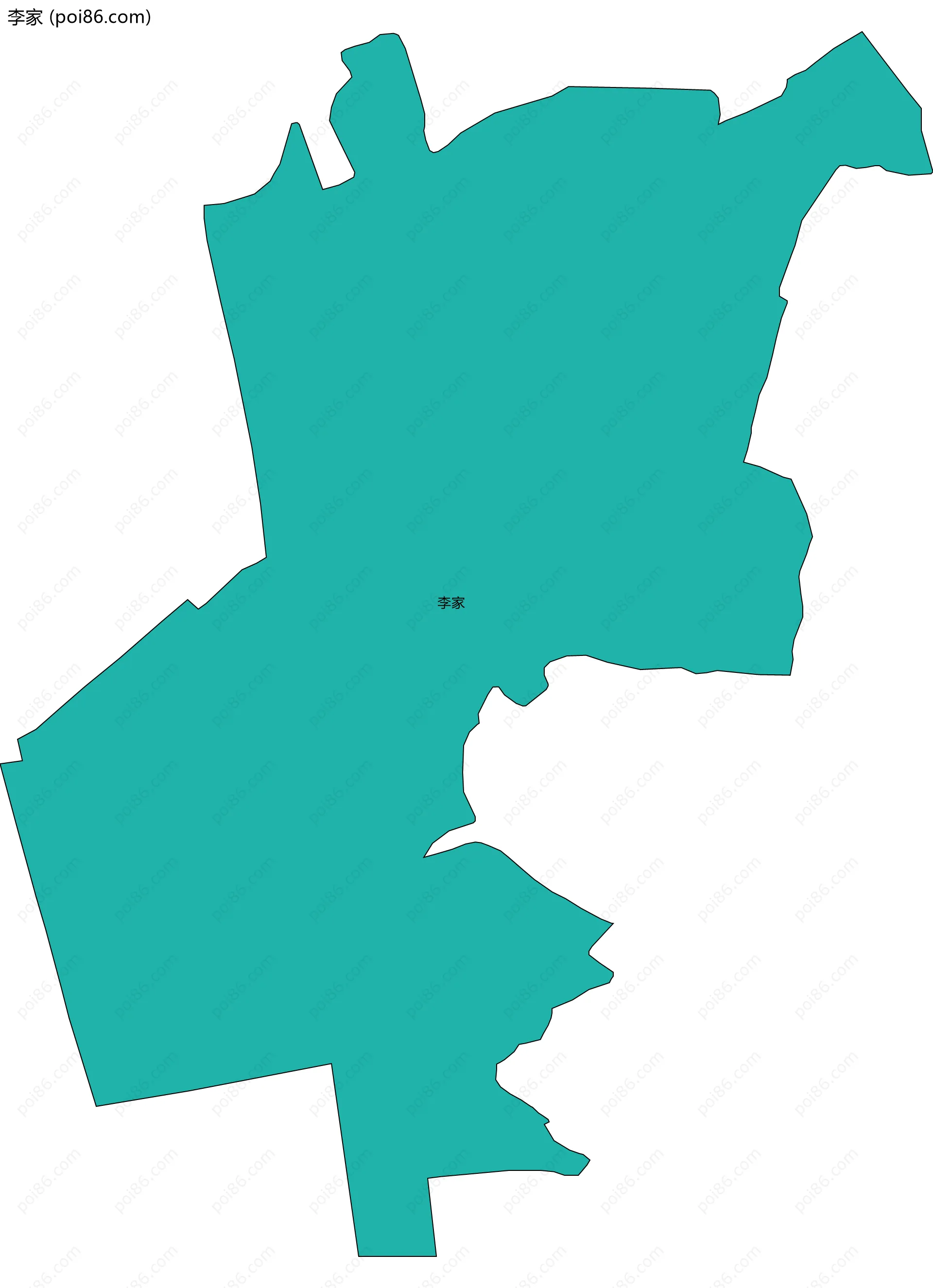 李家边界地图