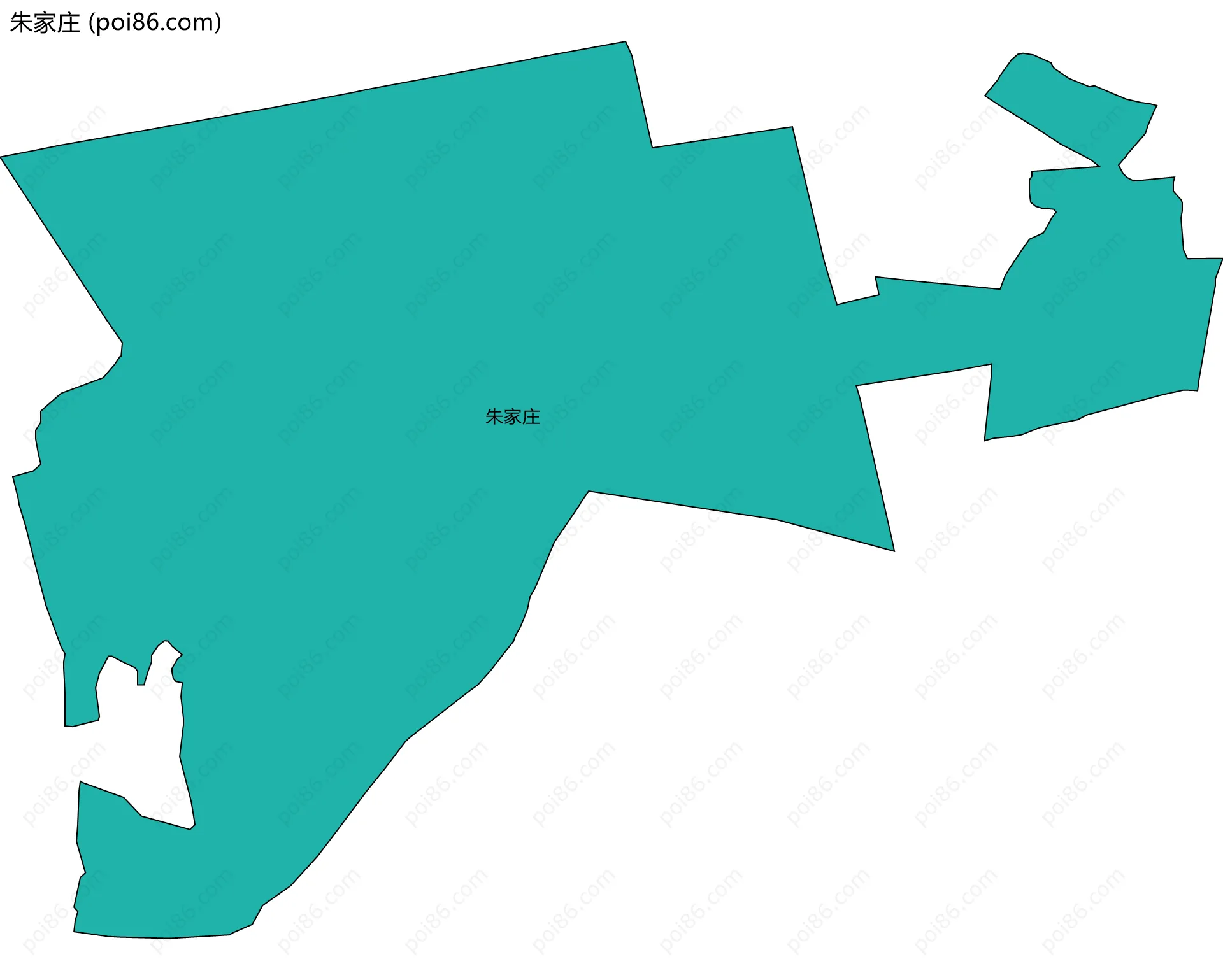 朱家庄边界地图