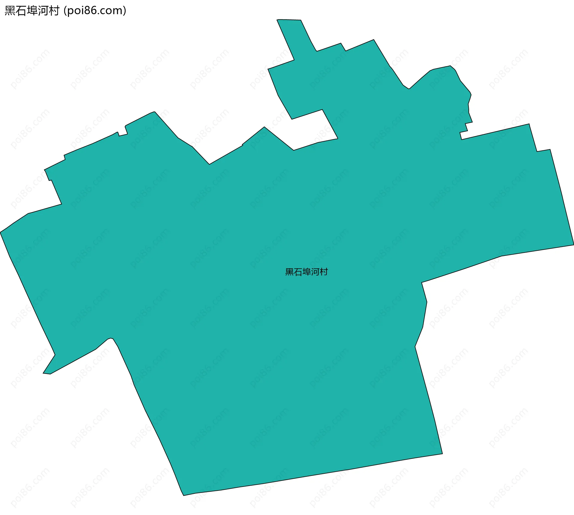 黑石埠河村边界地图