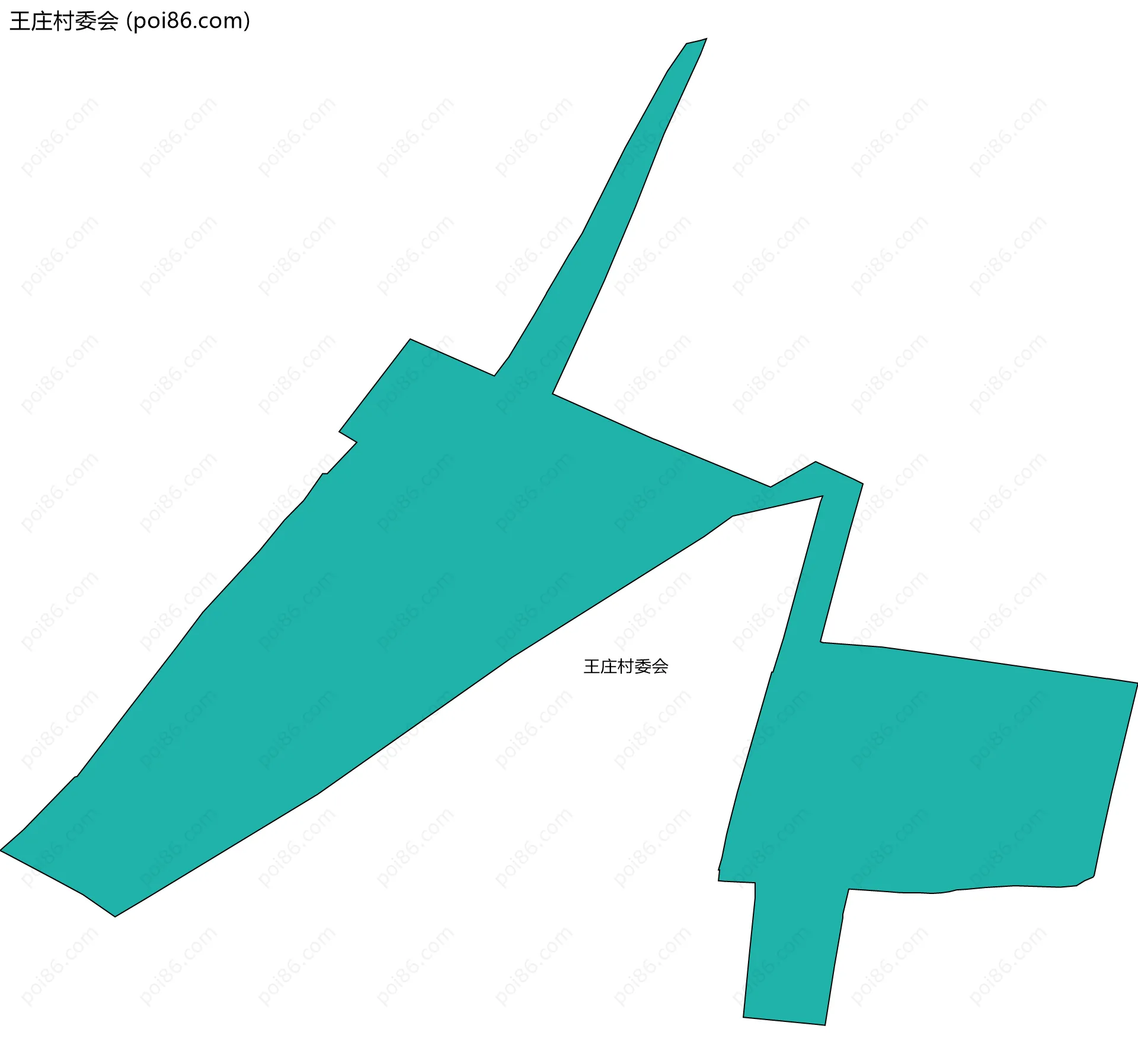 王庄村委会边界地图