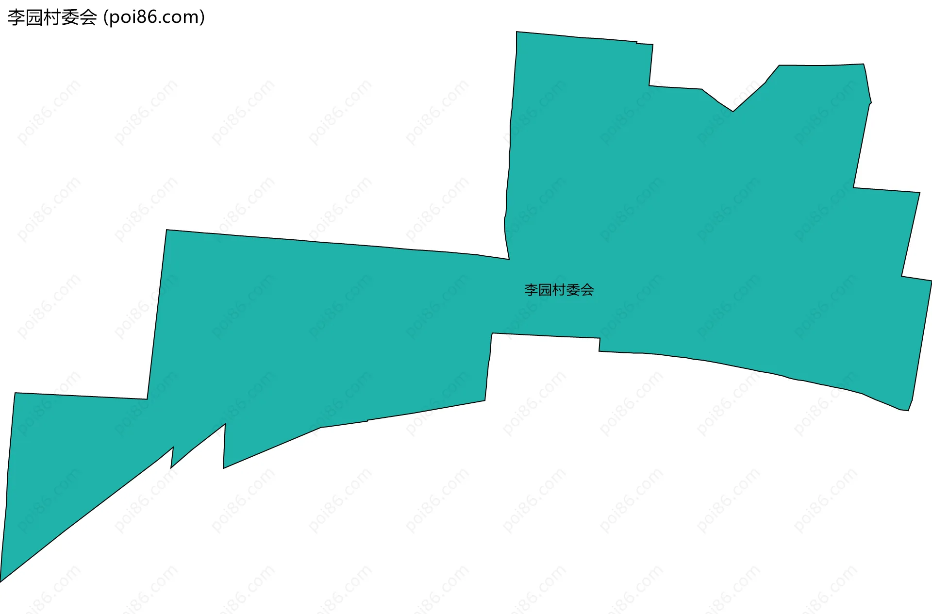 李园村委会边界地图