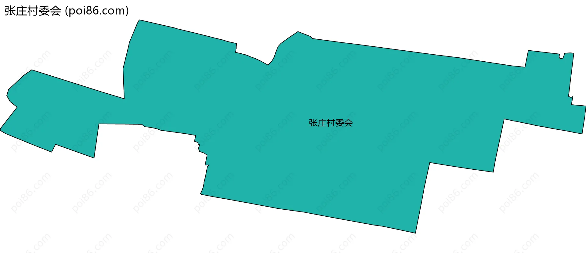 张庄村委会边界地图