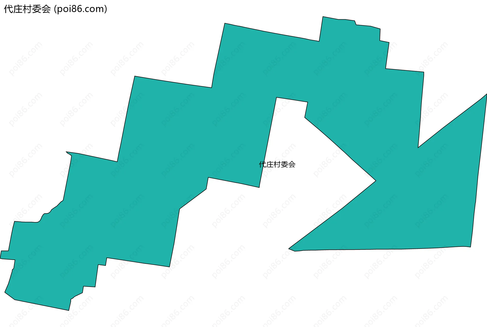 代庄村委会边界地图