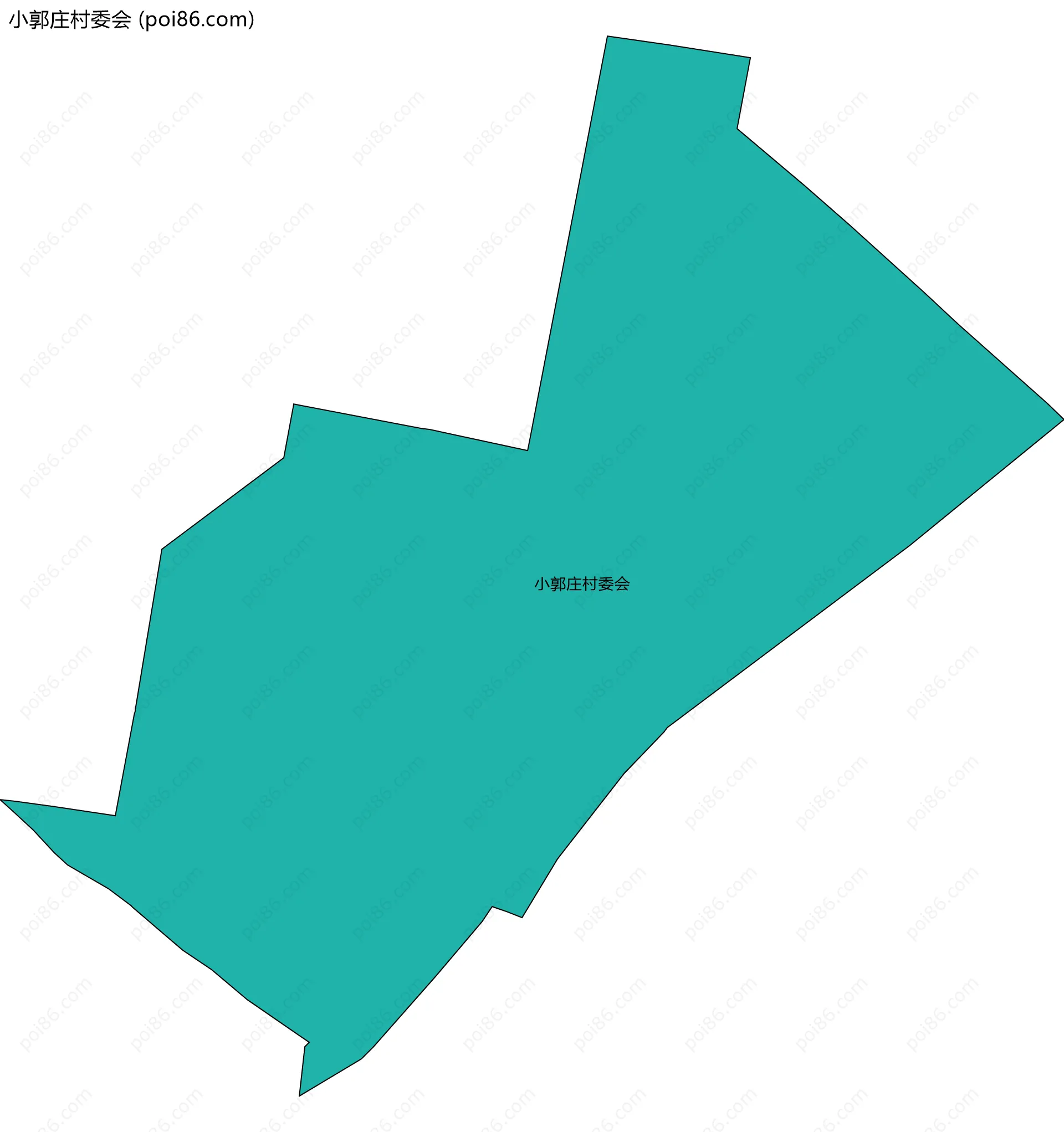 小郭庄村委会边界地图