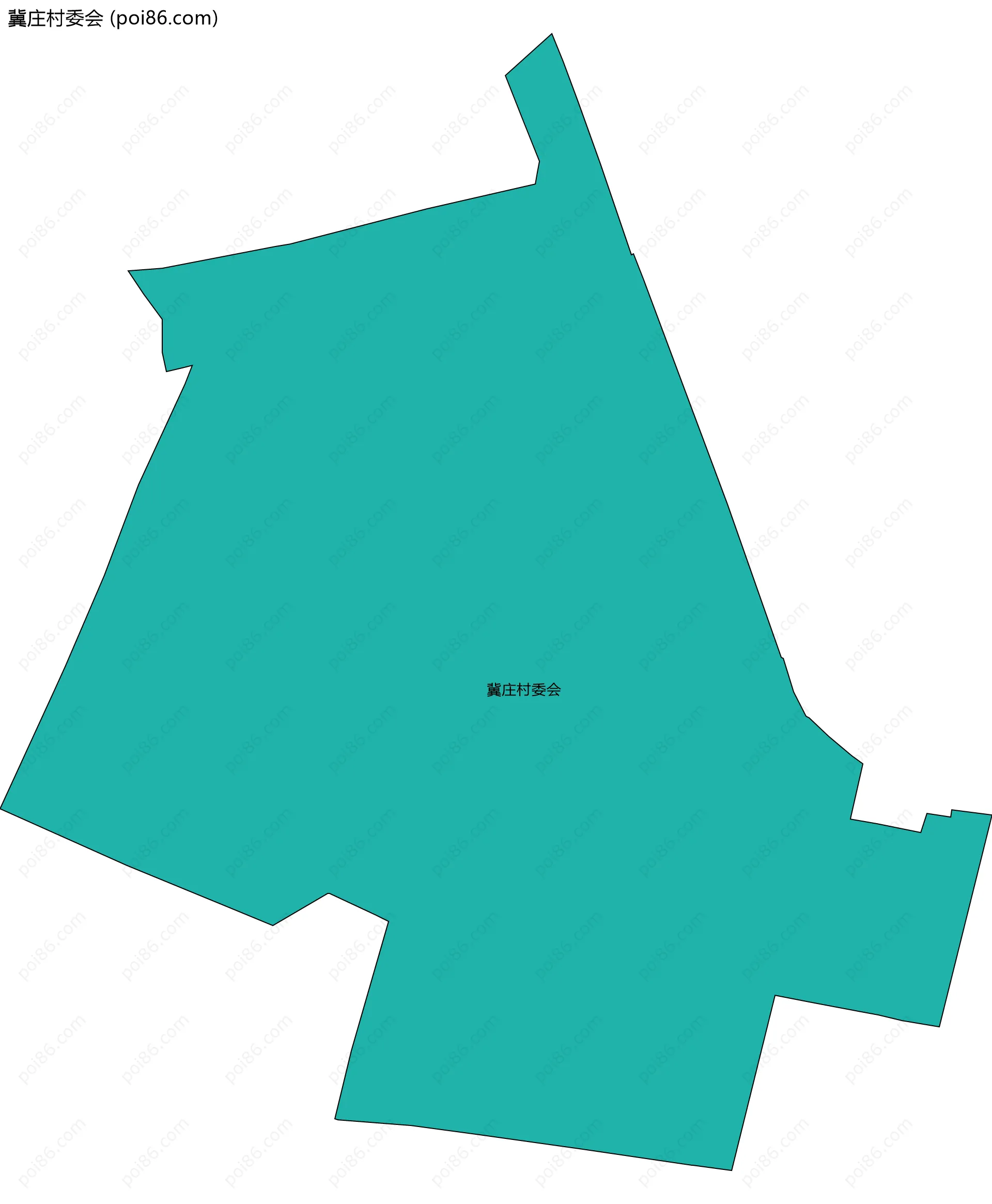 冀庄村委会边界地图