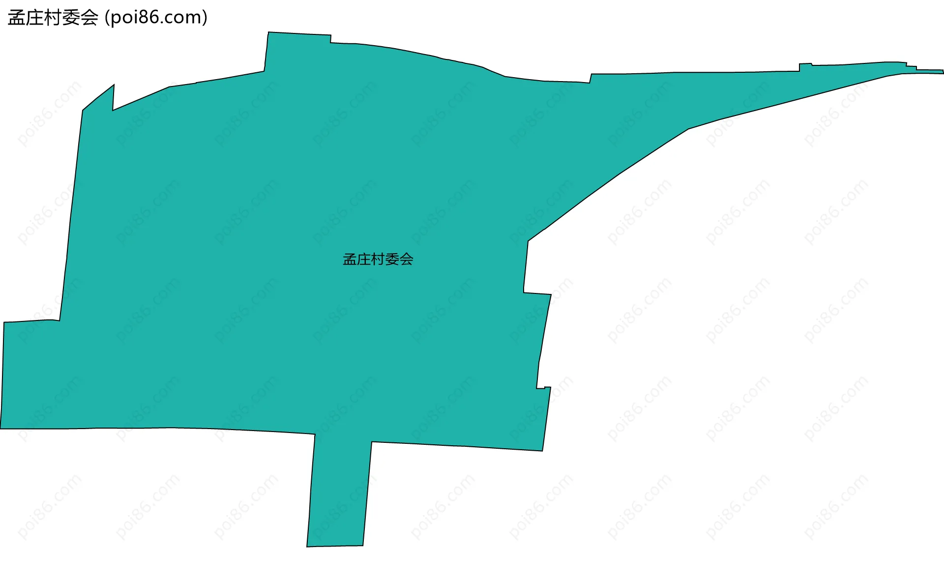 孟庄村委会边界地图