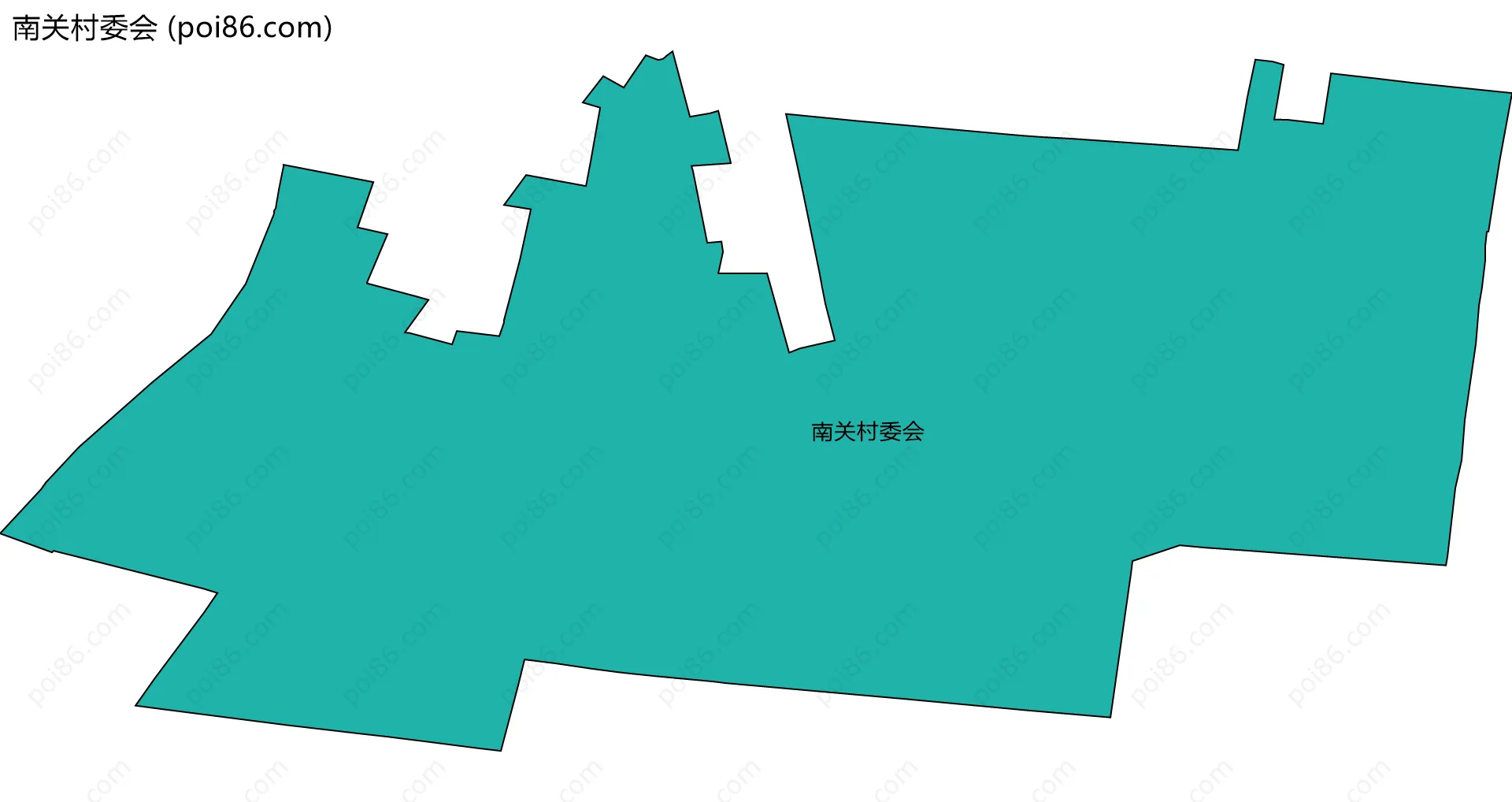 南关村委会边界地图